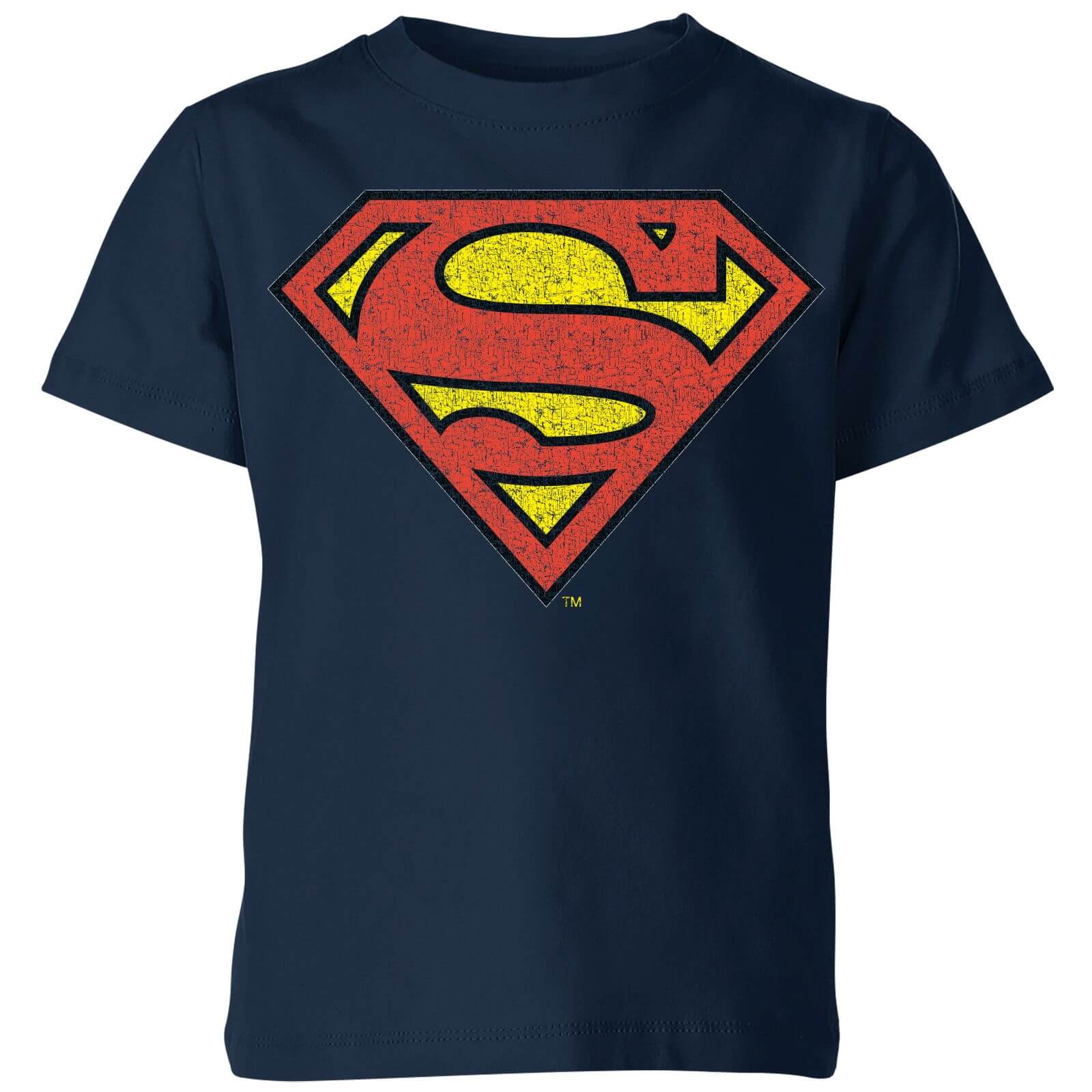 

Official Superman Crackle Logo Kids' T-Shirt - Navy - 3-4 Anni - Blu Navy