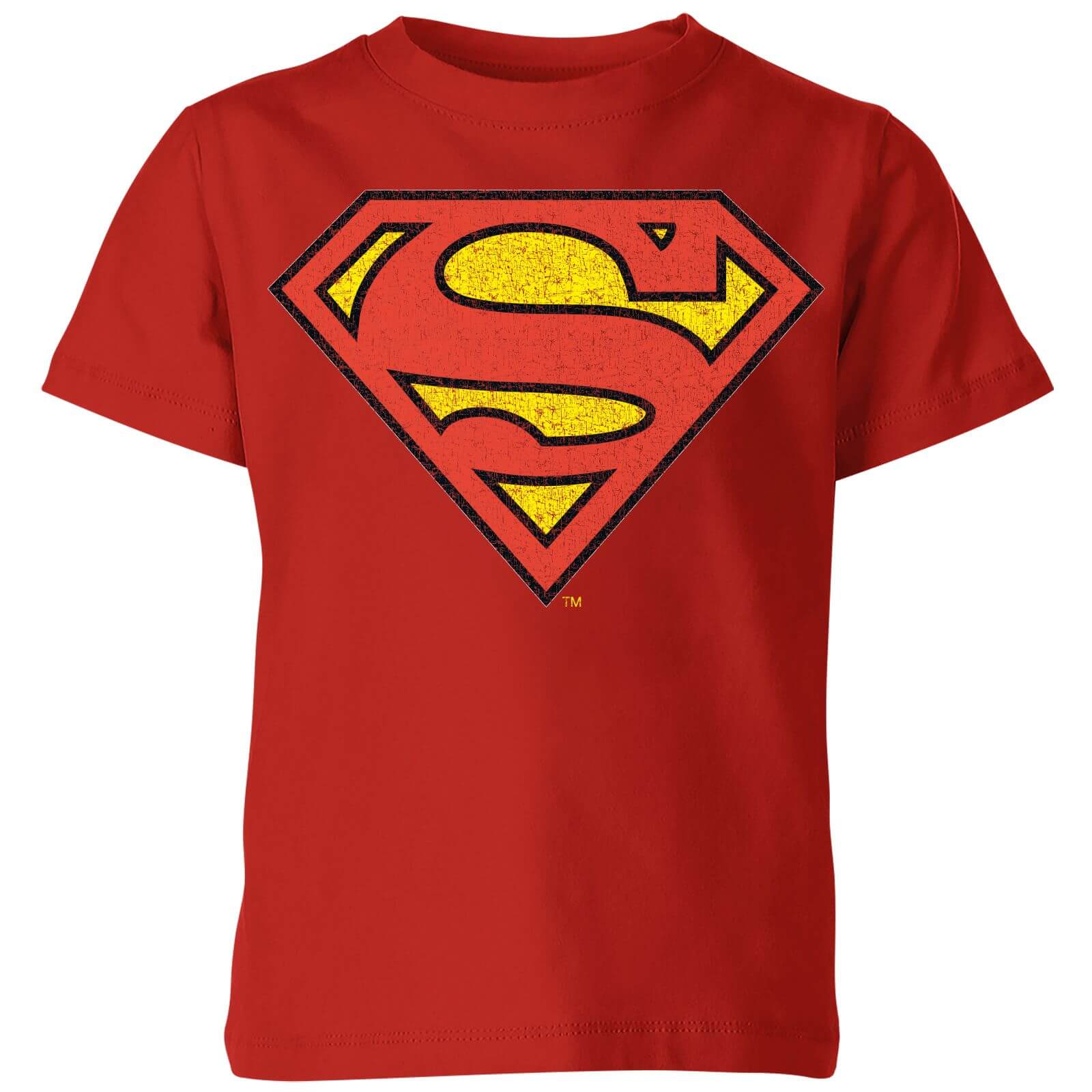 

Official Superman Crackle Logo Kids' T-Shirt - Red - 3-4 Anni - Rosso