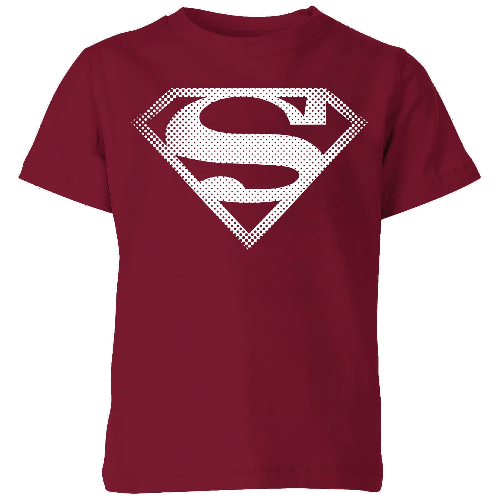 Superman Spot Logo Kids' T-Shirt - Burgundy - 110/116 (5-6 jaar)