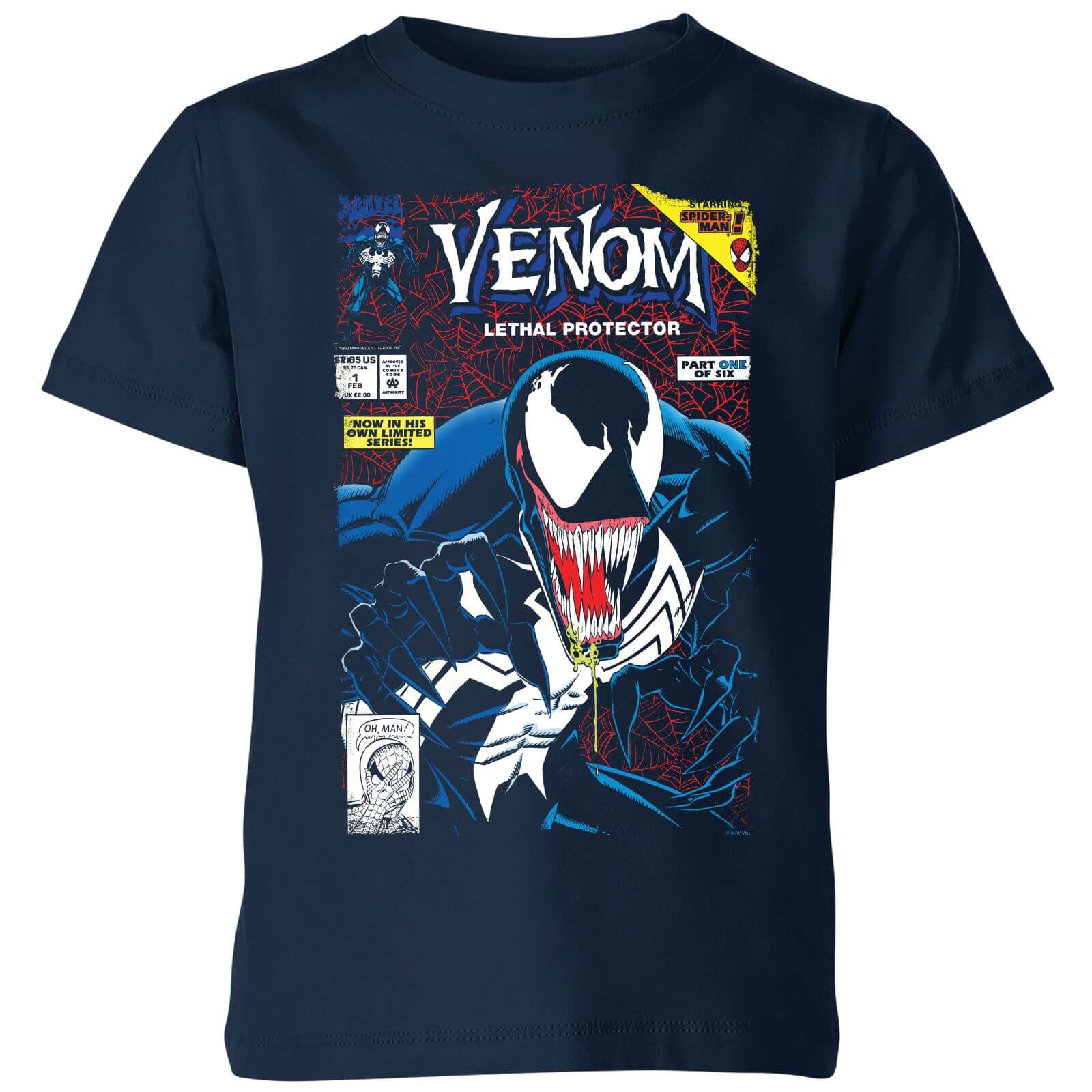 

Venom Lethal Protector Kids' T-Shirt - Navy - 3-4 Anni - Blu Navy