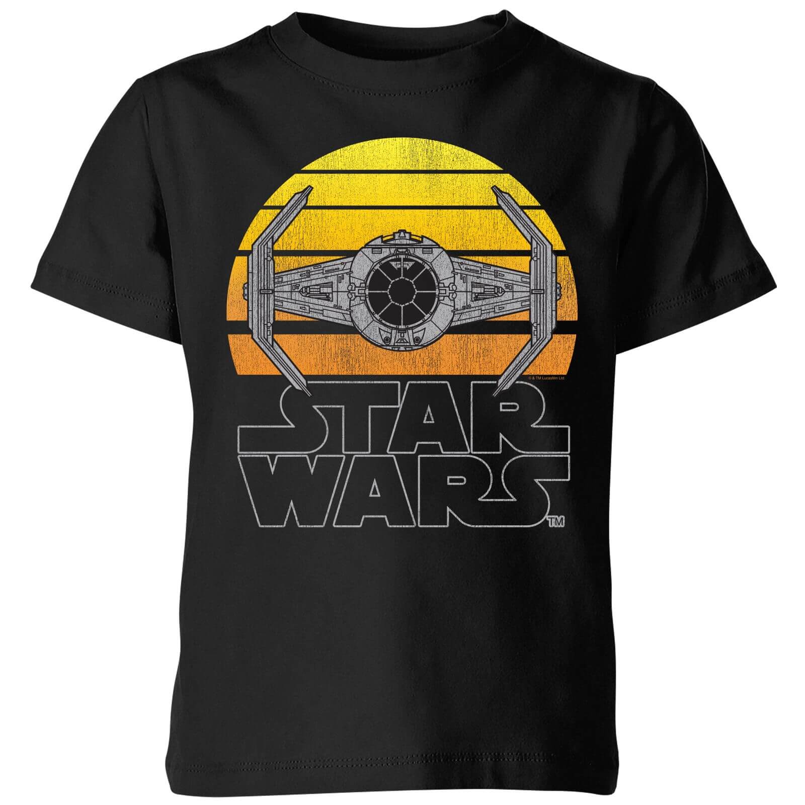 

Star Wars Classic Sunset Tie Kids' T-Shirt - Black - 3-4 Anni - Nero