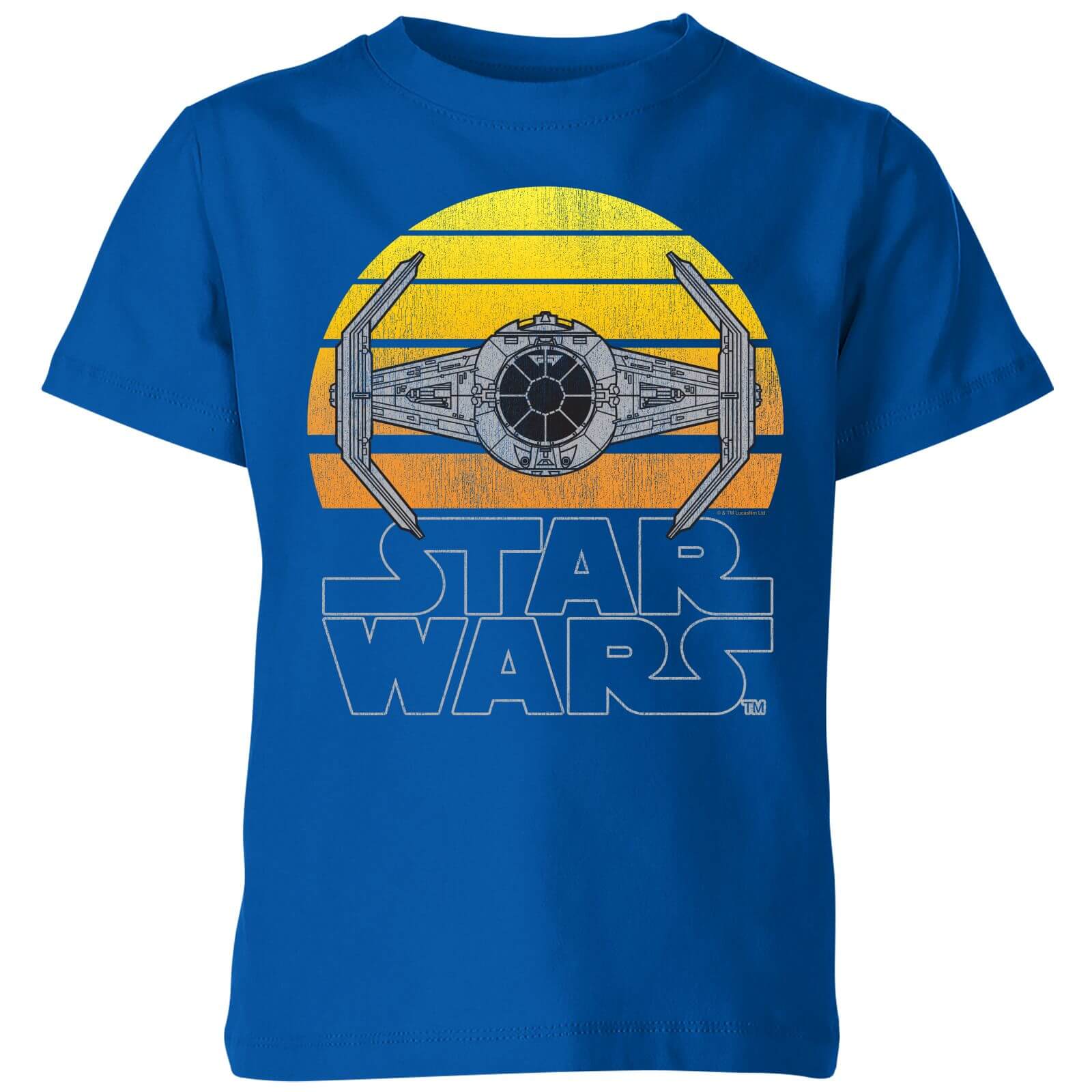 Star Wars Classic Sunset Tie Kids' T-Shirt - Blue - 7-8 Years - Blue