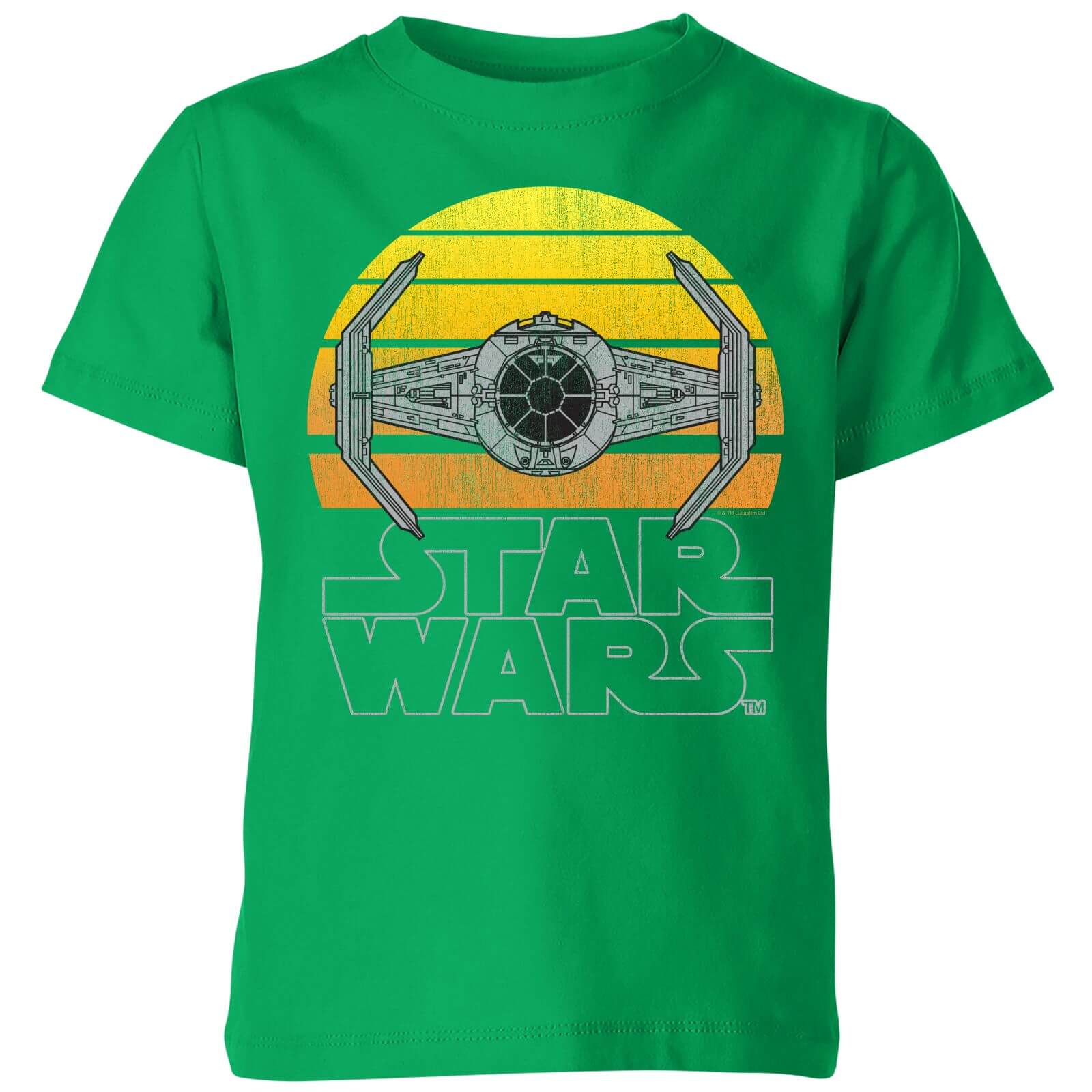 

Star Wars Classic Sunset Tie Kids' T-Shirt - Green - 3-4 Anni - Verde
