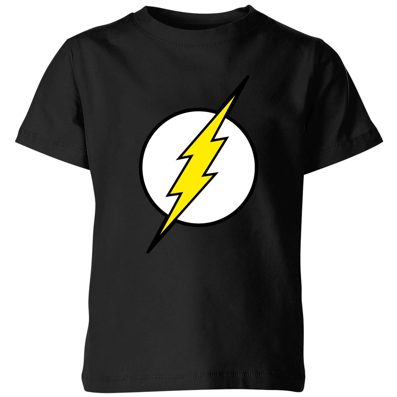 Justice League Flash Logo Kids' T-Shirt - Black - 3-4 Years - Black