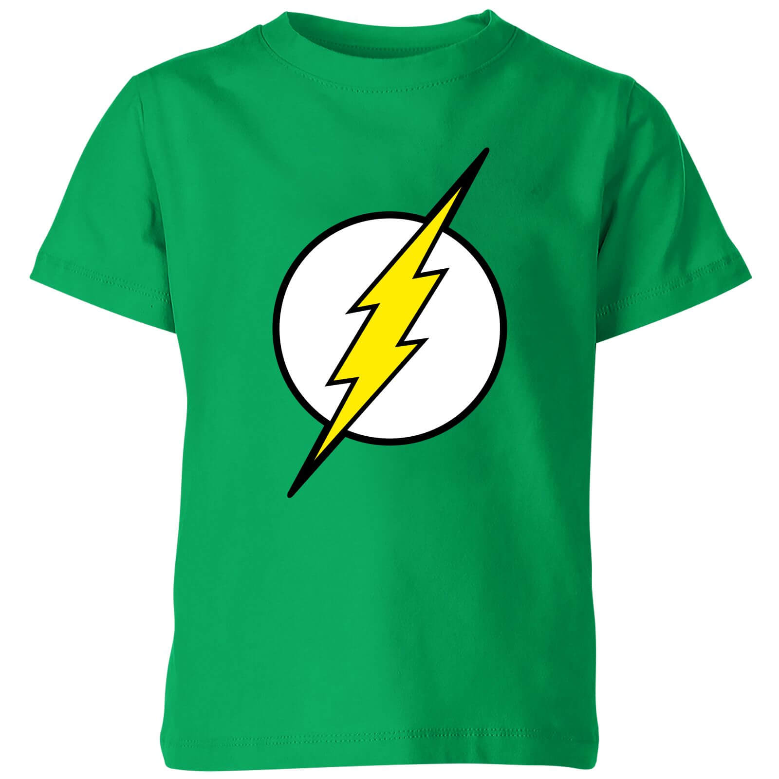 Justice League Flash Logo Kids' T-Shirt - Green - 7-8 Jahre - Grün