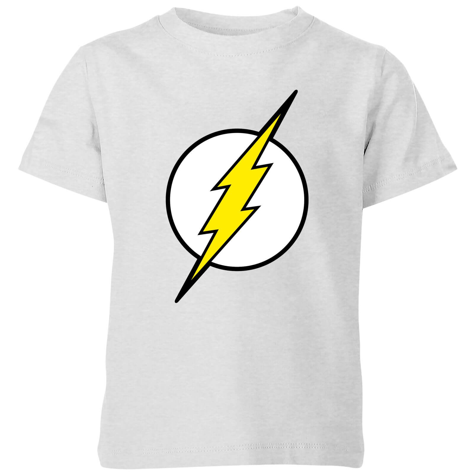 Justice League Flash Logo Kids' T-Shirt - Grey - 7-8 Years - Grey
