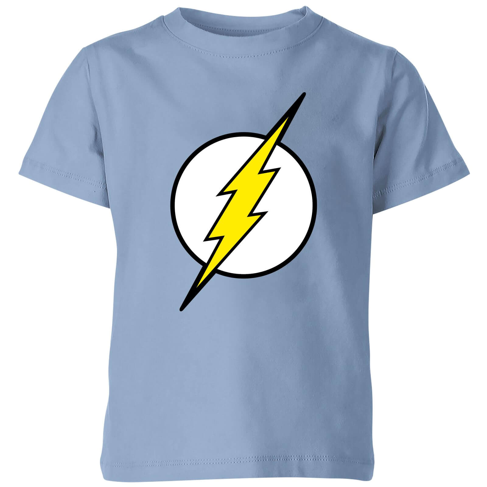 Justice League Flash Logo Kids' T-Shirt - Sky Blue - 9-10 Years - Sky Blue