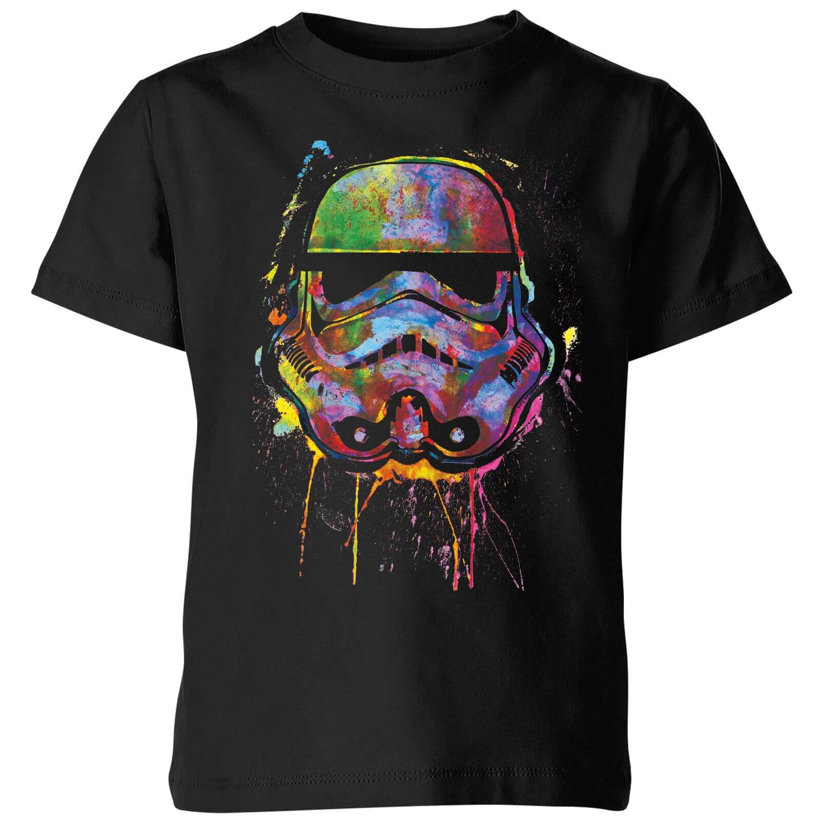 

Star Wars Paint Splat Stormtrooper Kids' T-Shirt - Black - 3-4 Anni - Nero