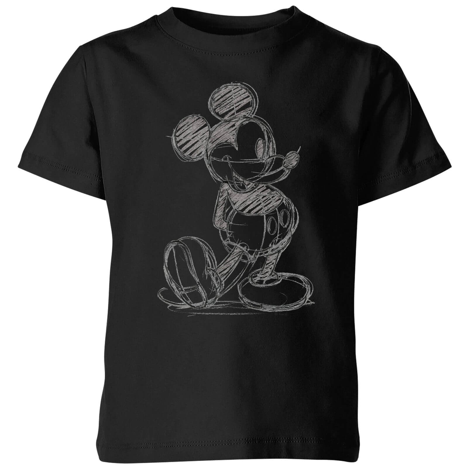 

Disney Mickey Mouse Sketch Kids' T-Shirt - Black - 7-8 Anni - Nero
