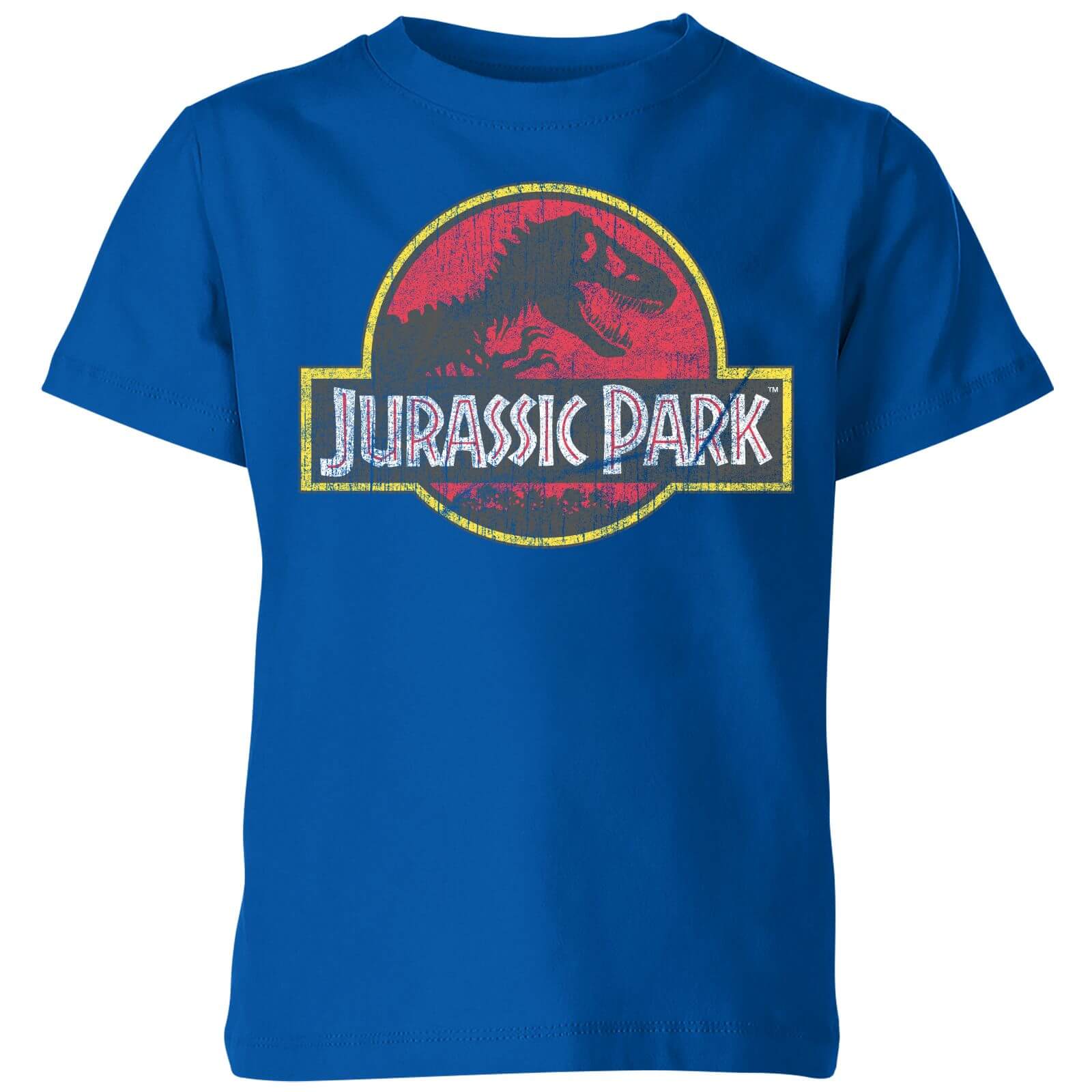 

Jurassic Park Logo Vintage Kids' T-Shirt - Blue - 3-4 Anni - Blue