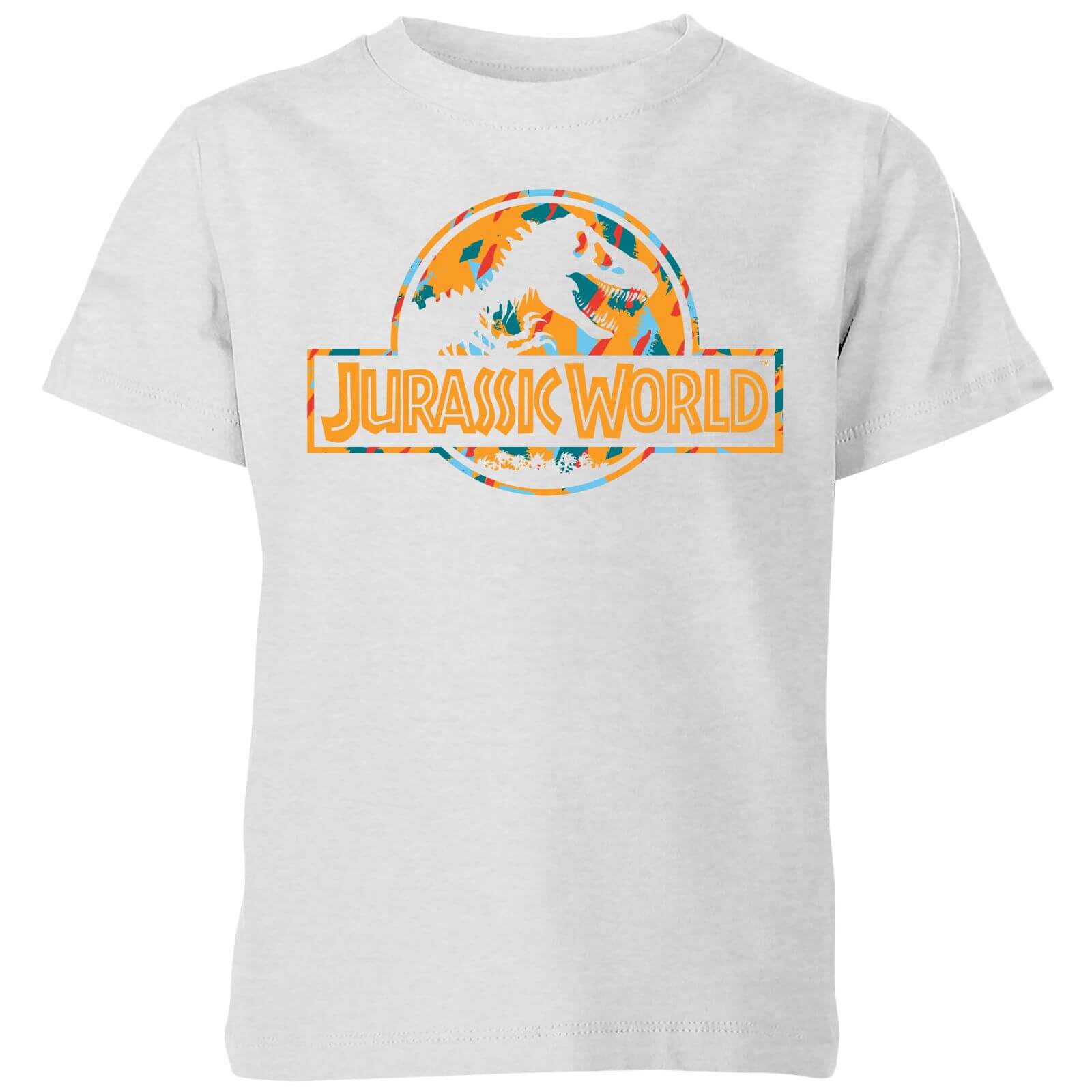 

Jurassic Park Logo Tropical Kids' T-Shirt - Grey - 9-10 Anni - Grey