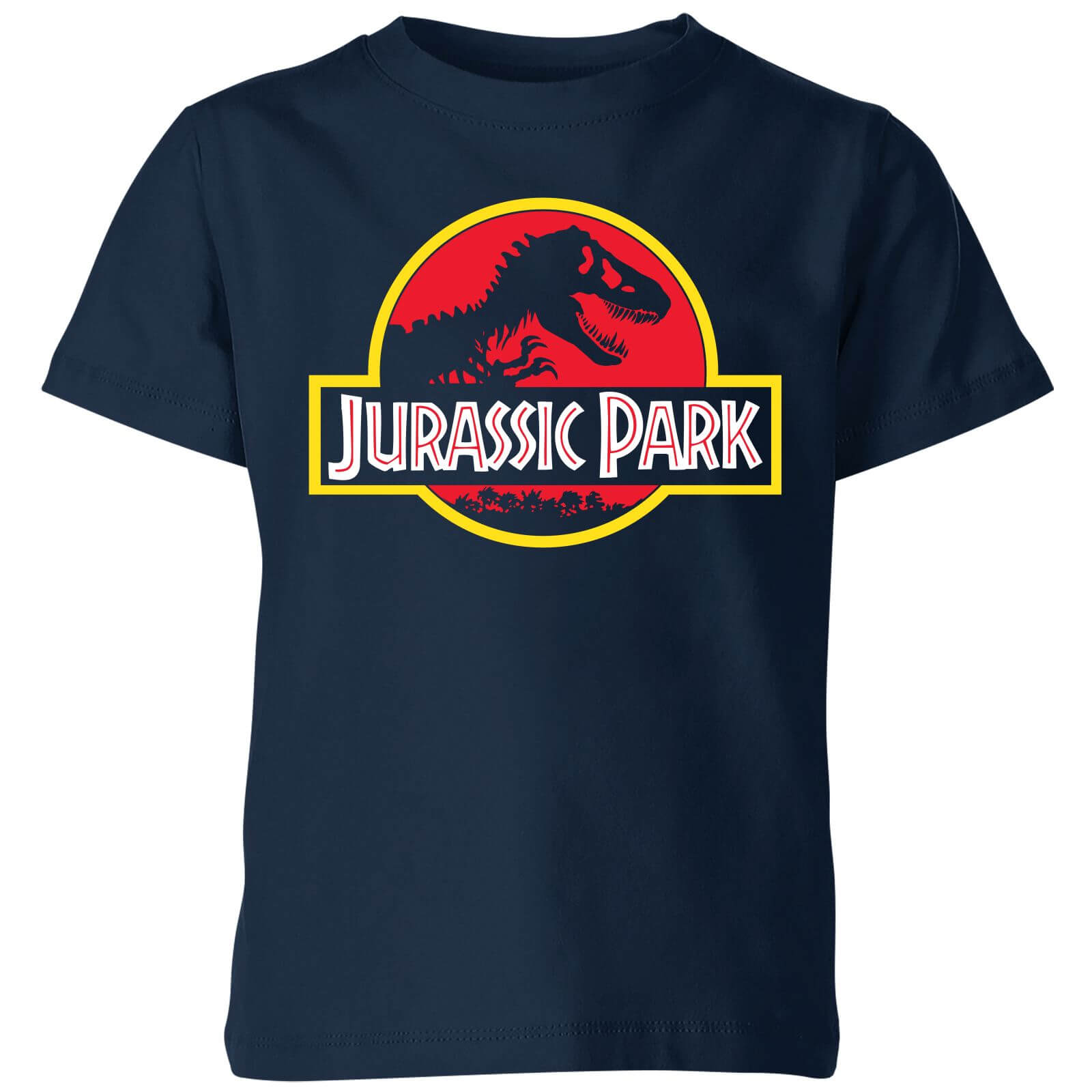 Jurassic Park Logo Kids' T-Shirt - Navy - 9-10 Years - Navy