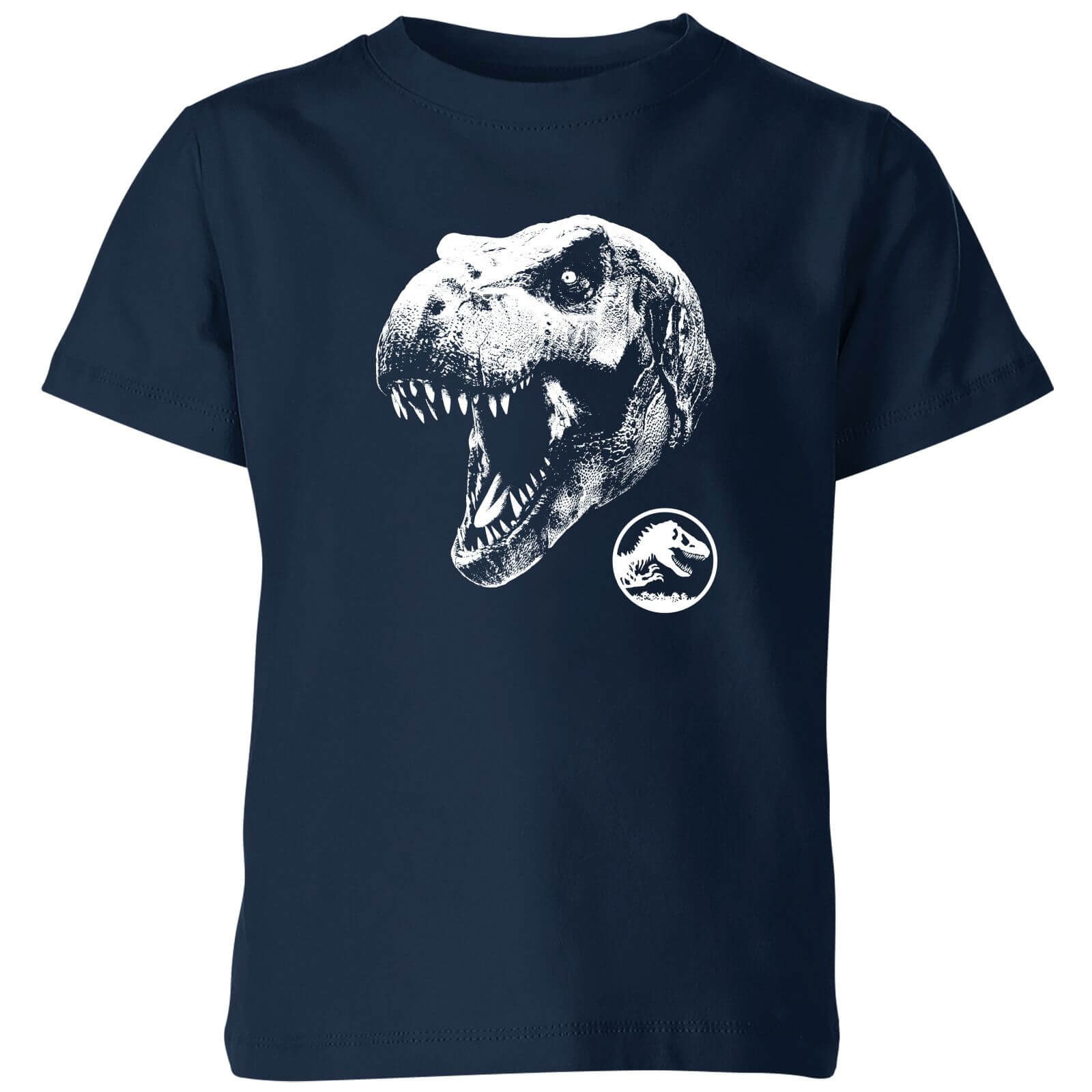 Jurassic Park T Rex Kids' T-Shirt - Navy - 11-12 Years - Navy