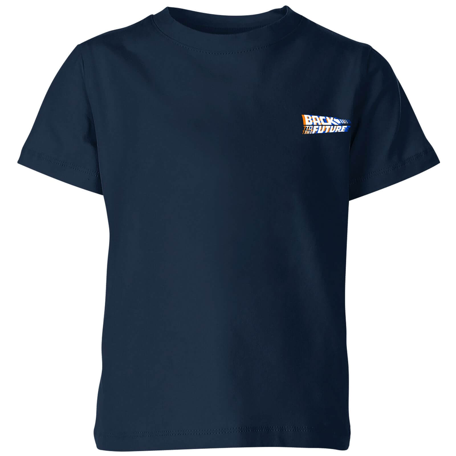 

Back To The Future Kids' T-Shirt - Navy - 3-4 Anni - Blu Navy