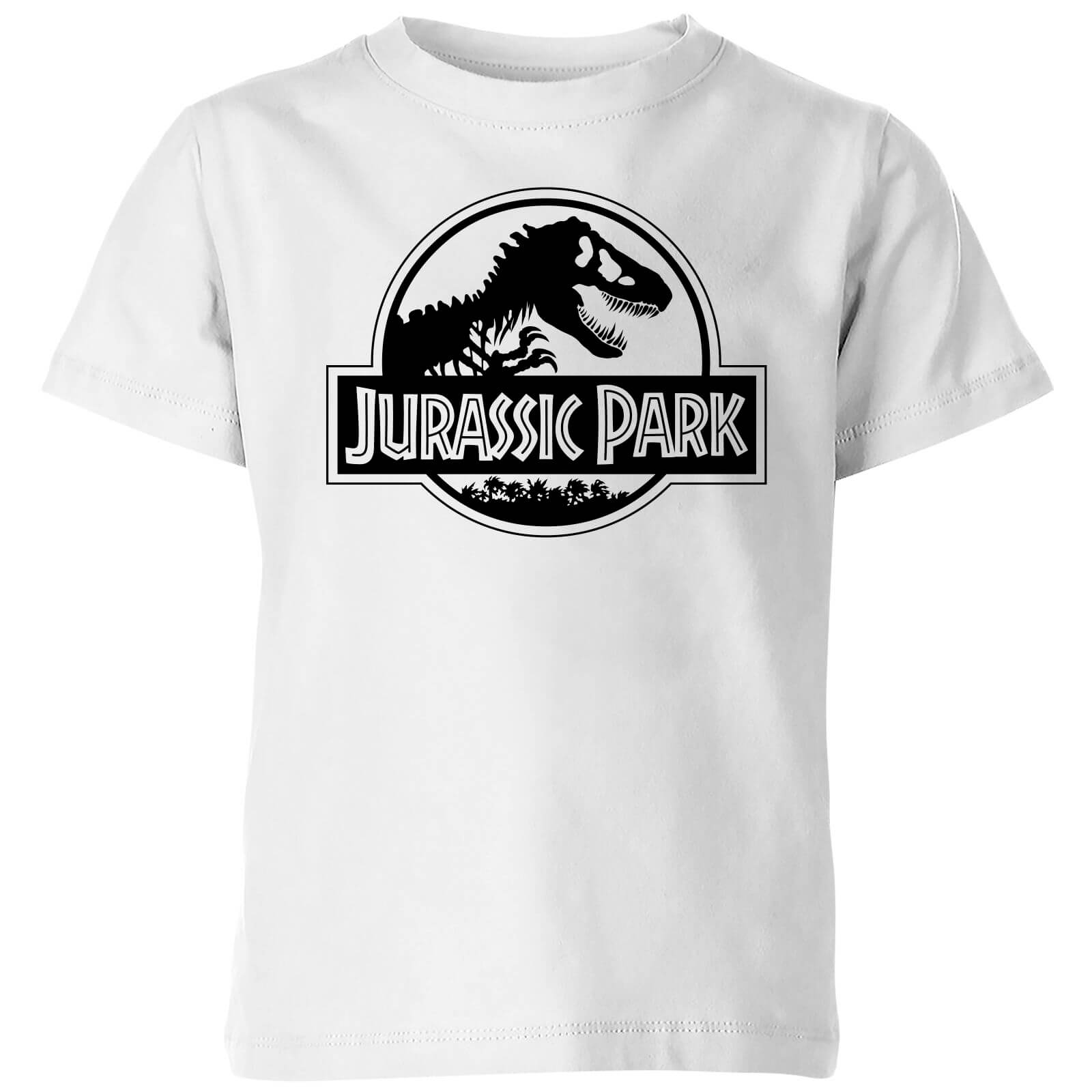 

Jurassic Park Logo Kids' T-Shirt - White - 3-4 Anni - Bianco
