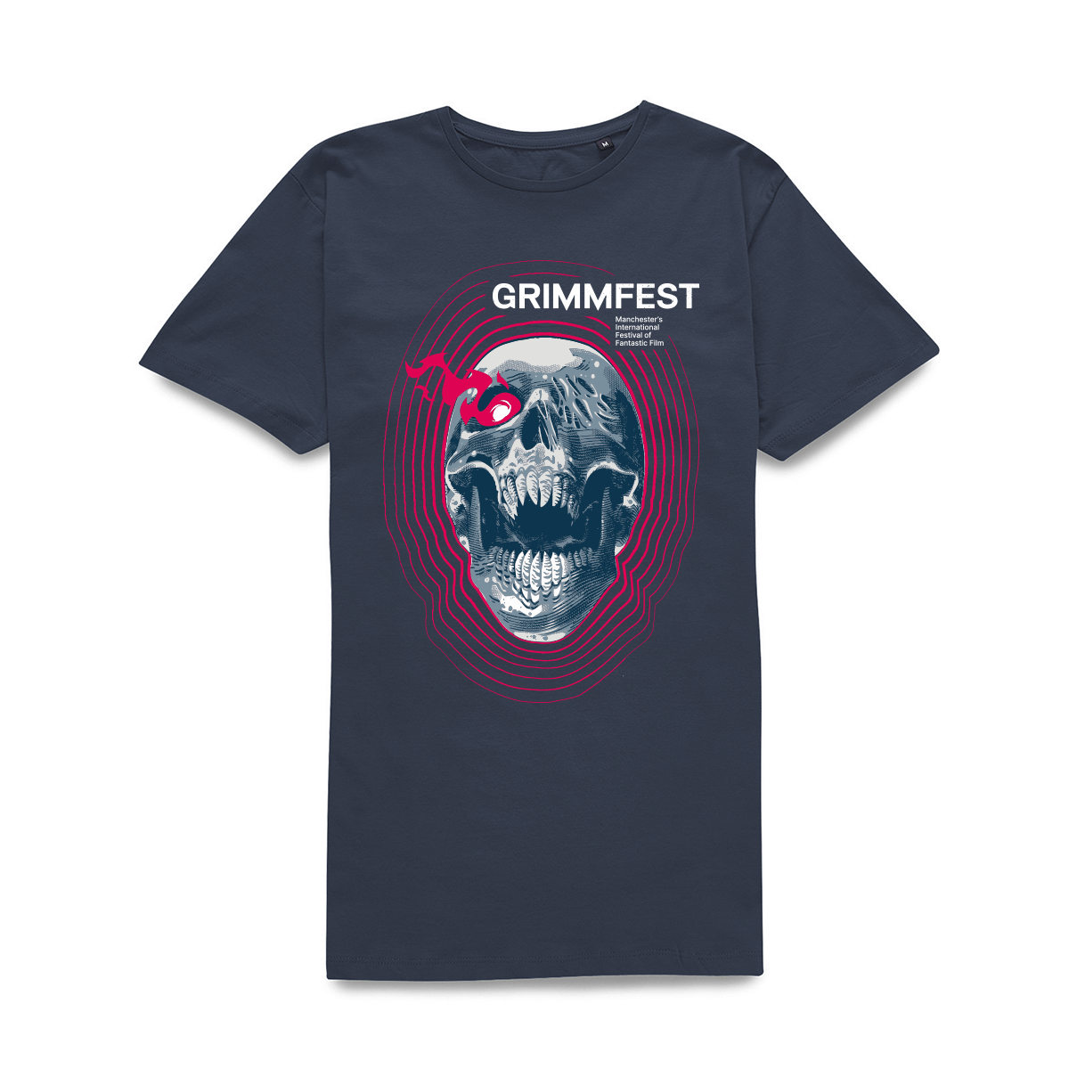 

Grimmfest 2022 Skull Unisex T-Shirt - Navy - XL - Blu Navy