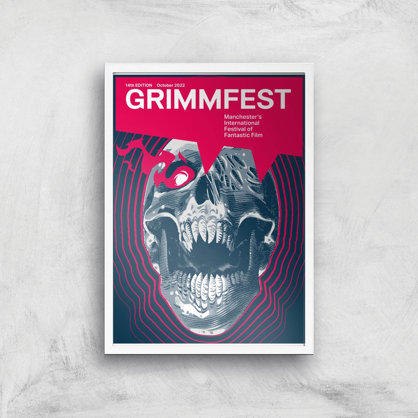 Grimmfest 2022 Giclee Art Print - A4 - White Frame