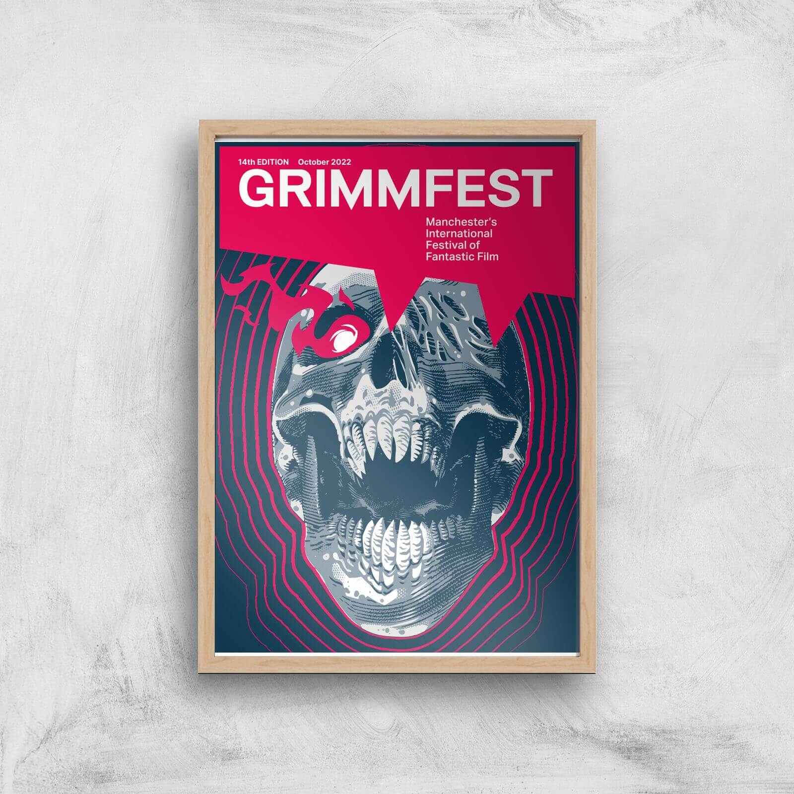 Grimmfest 2022 Giclee Art Print - A3 - Wooden Frame