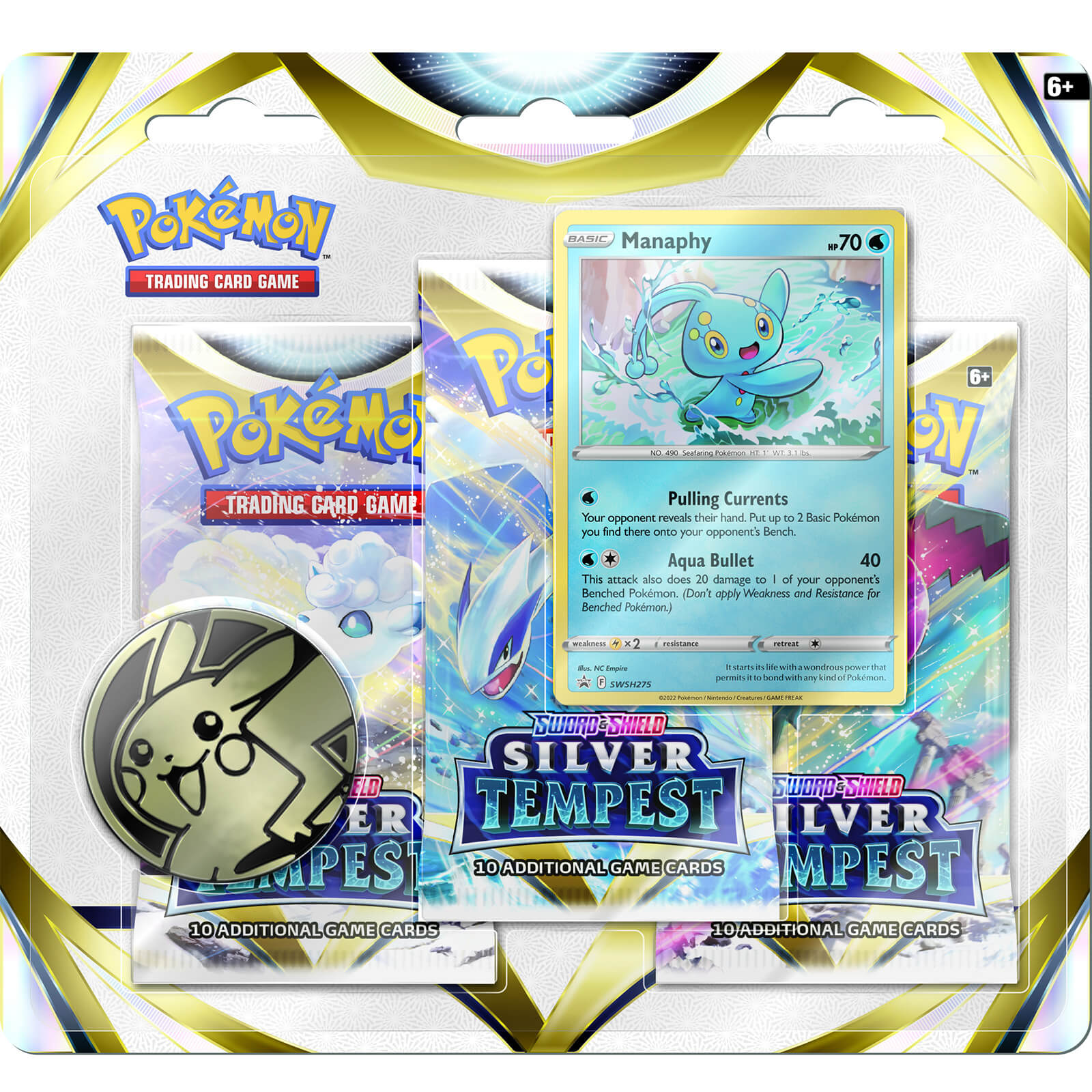 Pokemon TCG: Sword & Shield 12 Silver Tempest 3-Pack Booster Display