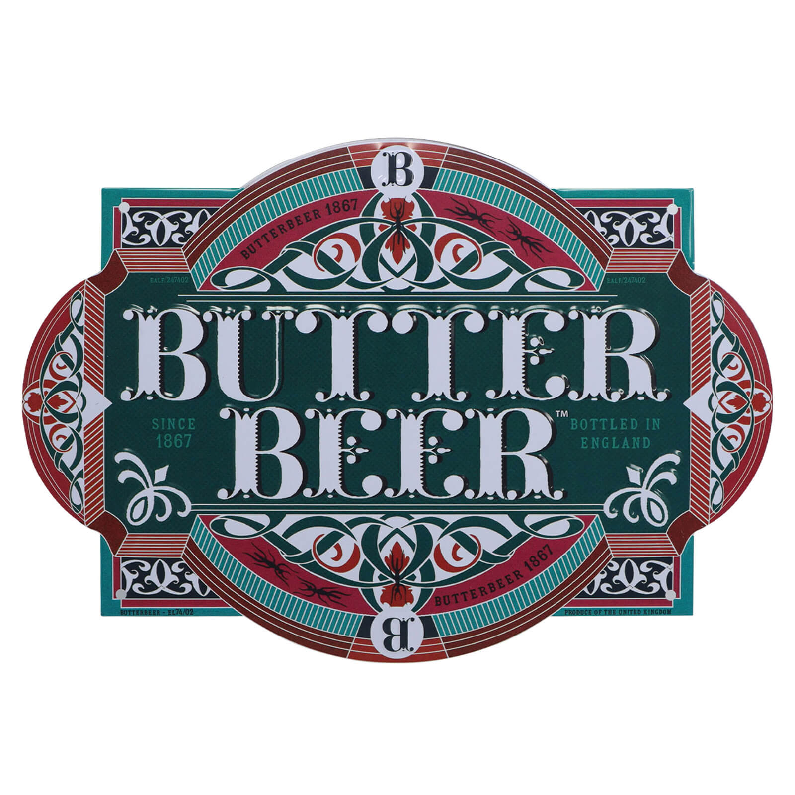 Fanattik Harry Potter Embossed Metal Sign