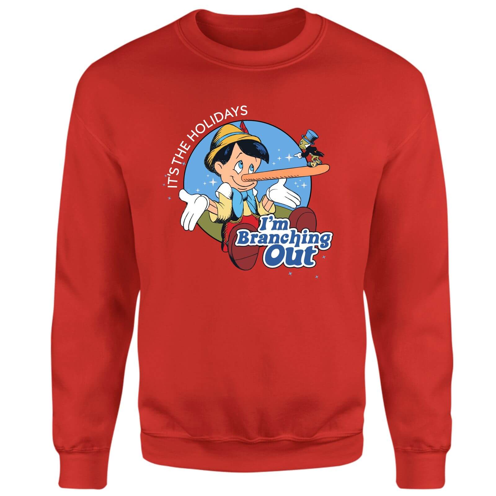 Disney I'm Branching Out Christmas Jumper - Red - M