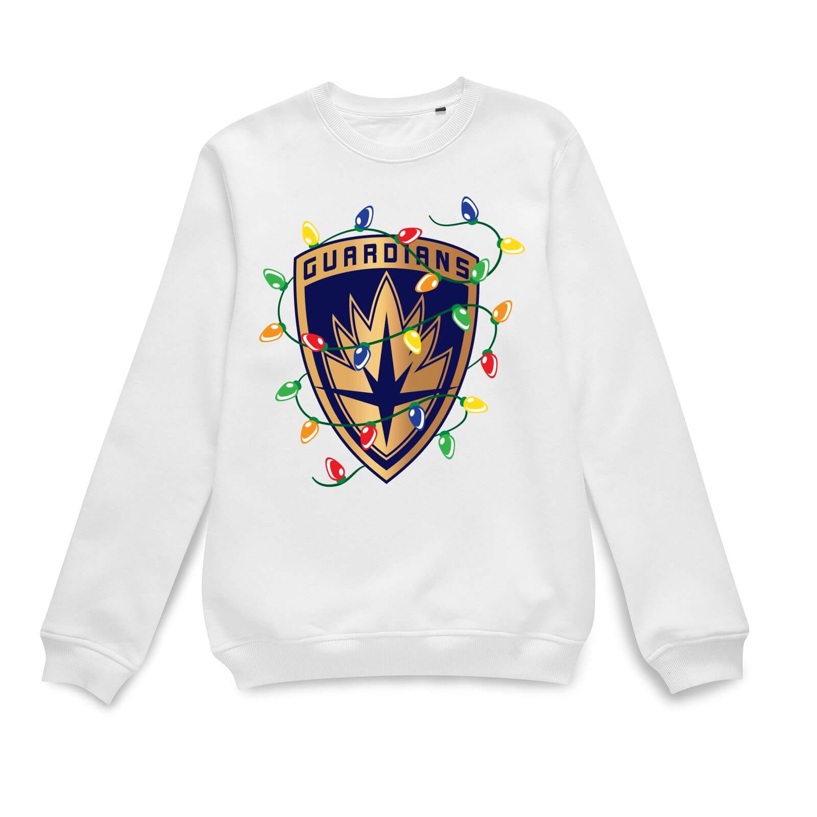 

Marvel Festive Crest Christmas Jumper - White - L - Bianco