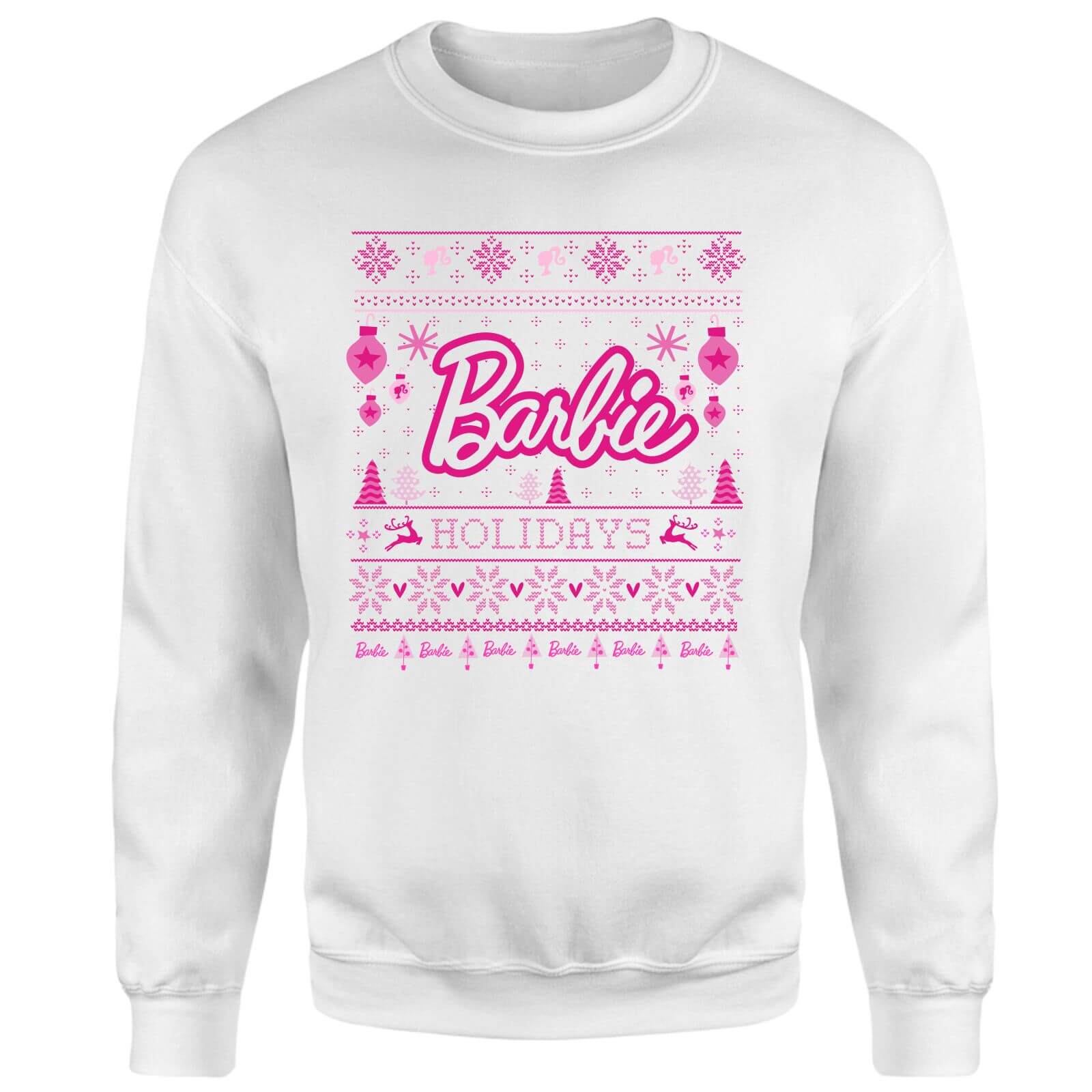 Barbie Holidays Weihnachtspullover – Weiß – 3XL