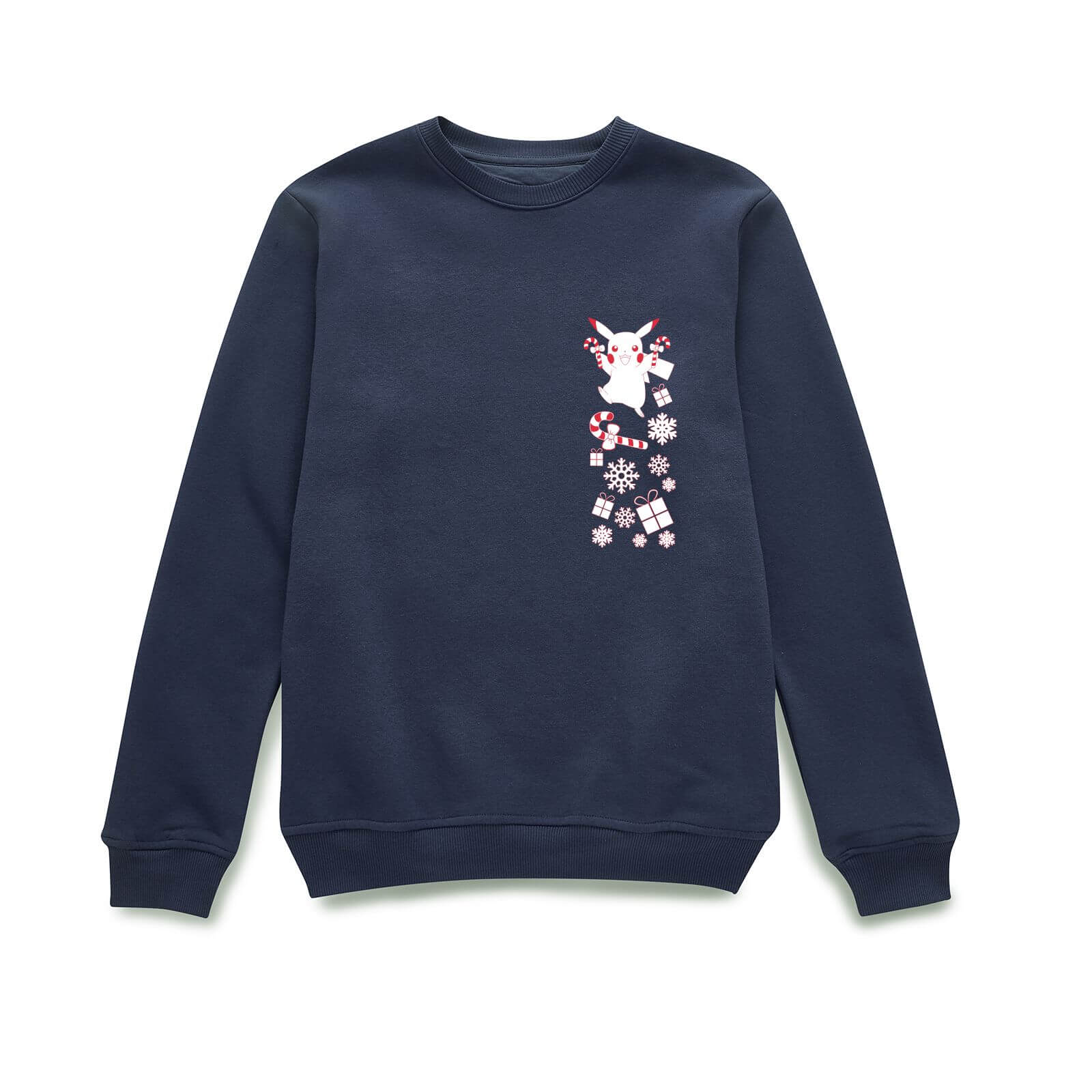 

Pokemon Pikachu Candycanes Christmas Jumper - Navy - S - Blu Navy