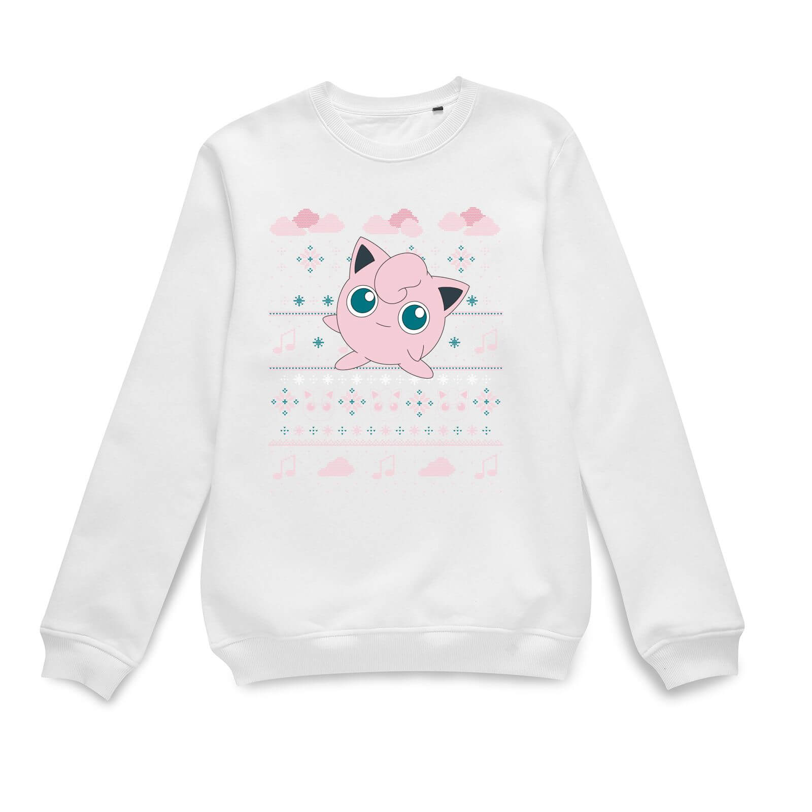 

Pokemon Jigglypuff Christmas Christmas Jumper - White - L - Bianco