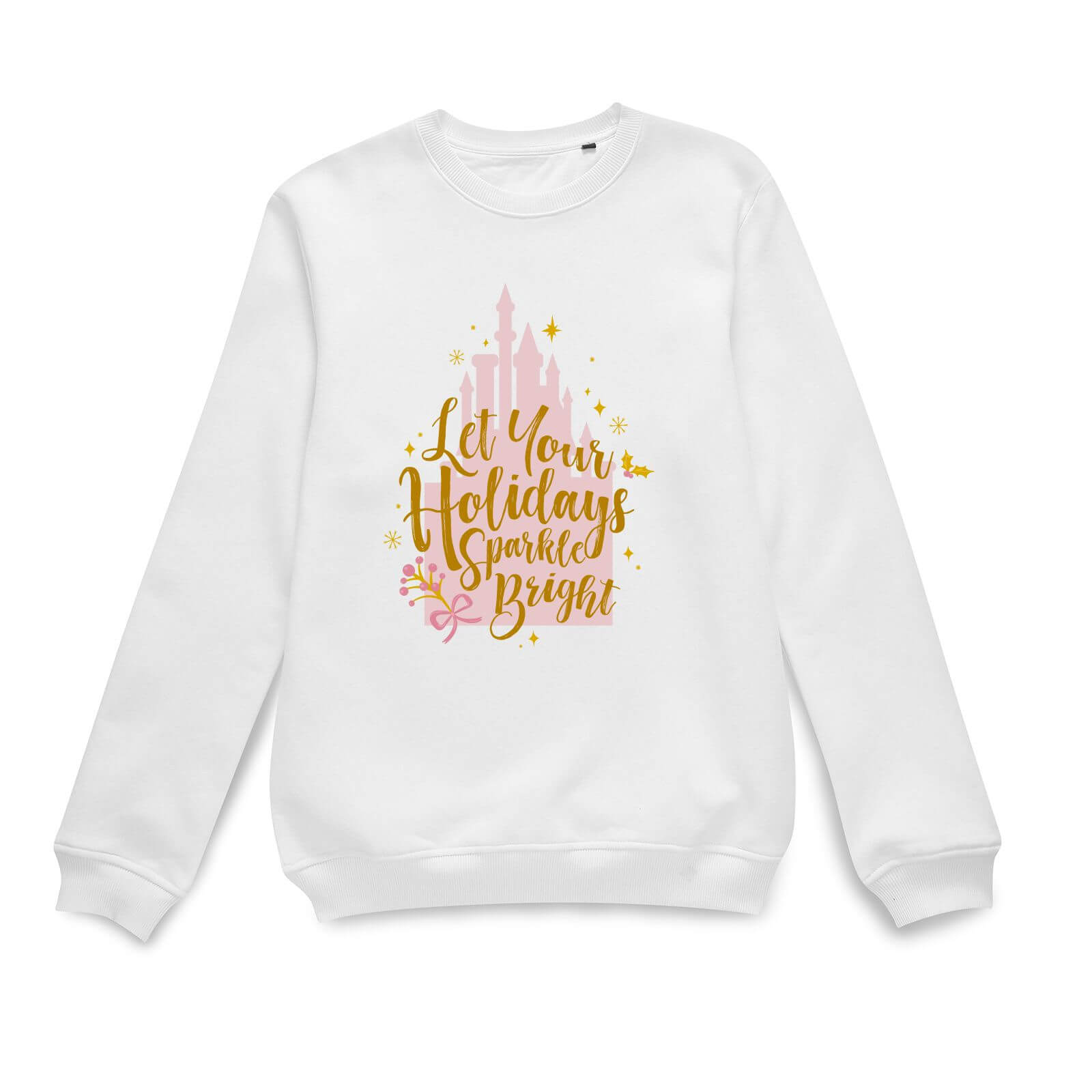 

Disney Holiday Sparkle Bright Christmas Jumper - White - S - Bianco