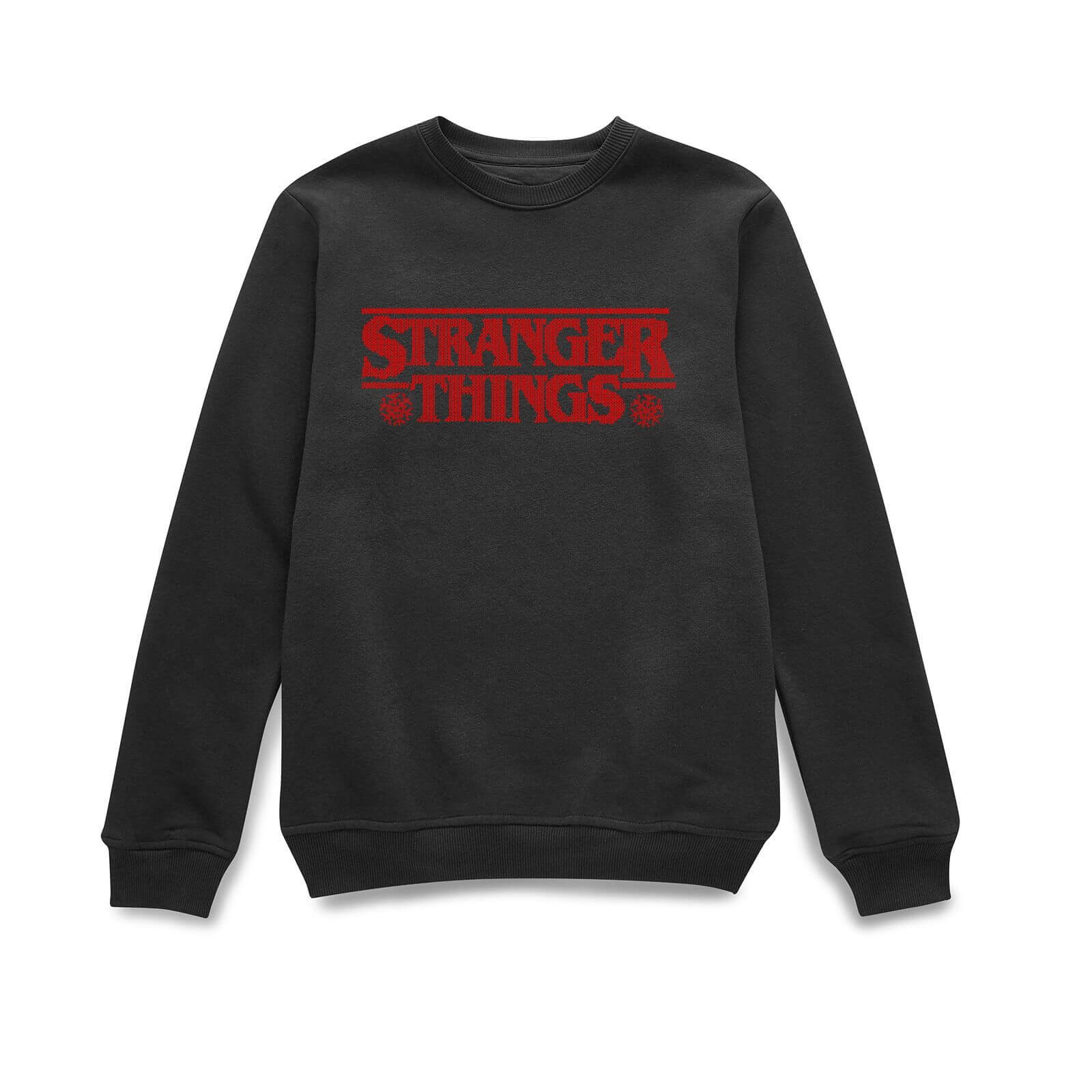 

Stranger Things Fairisle Logo Christmas Jumper - Black - XL - Nero