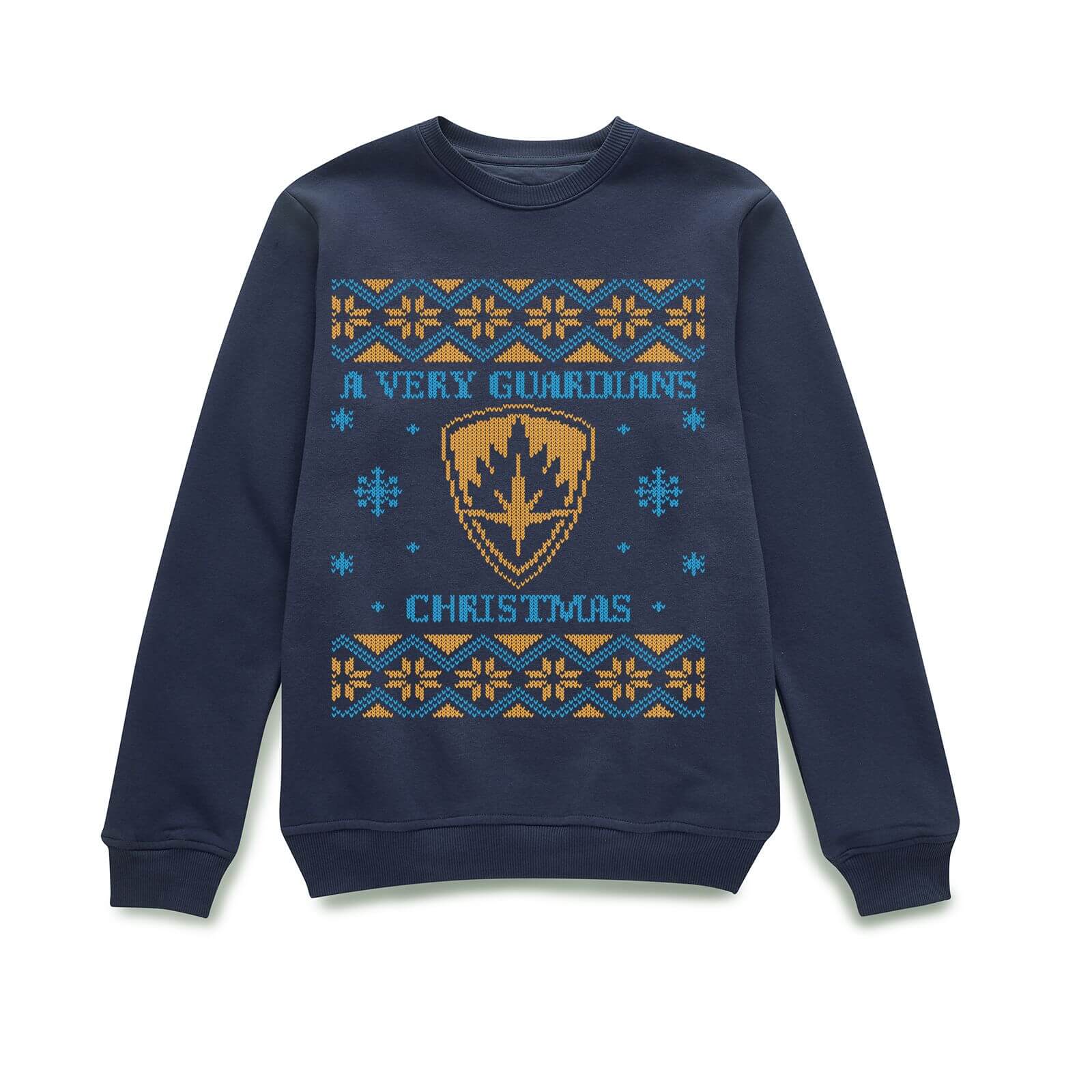 Marvel A Very Guardians Christmas Christmas Jumper - Navy - XS - Blu Navy