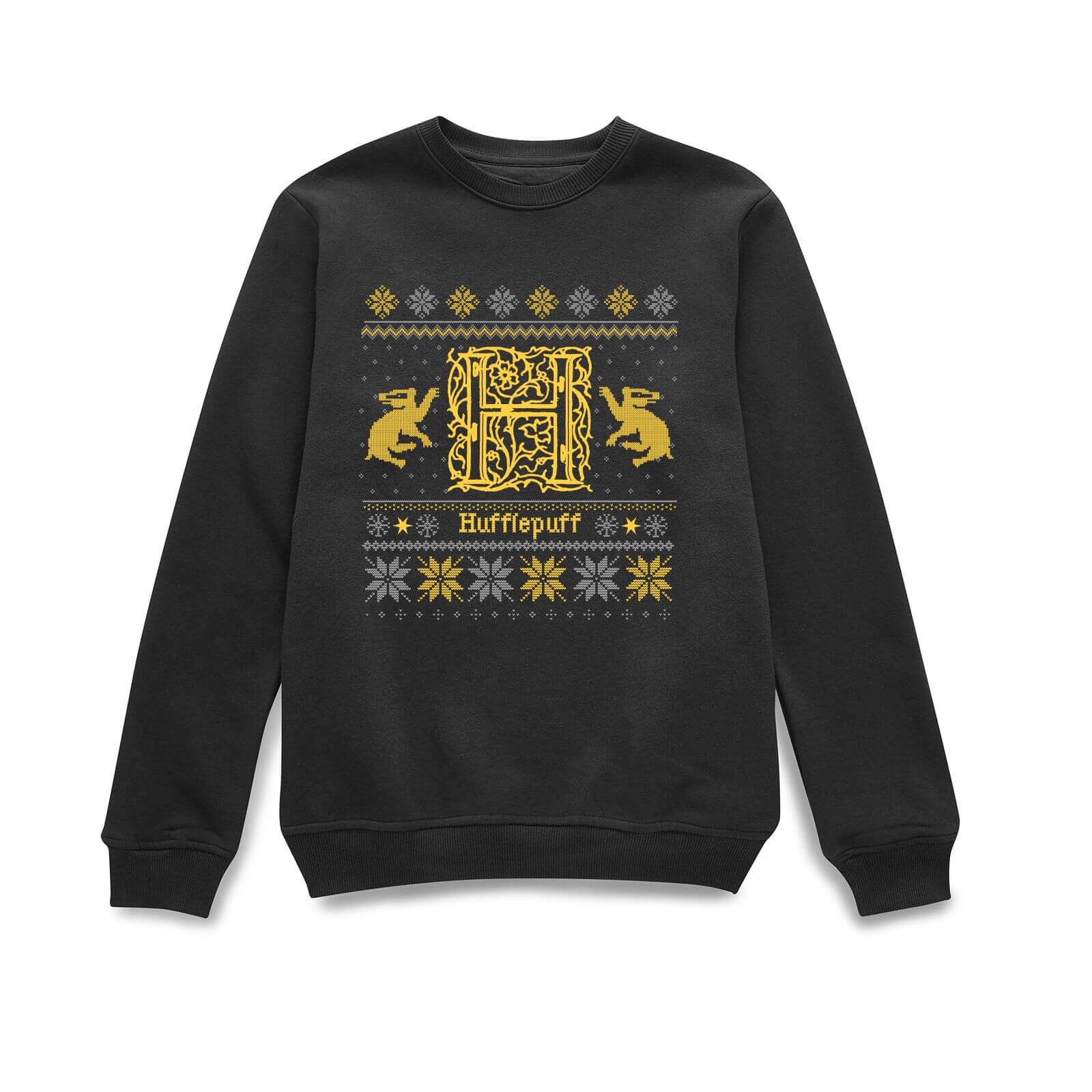 

Harry Potter Hufflepuff Christmas Christmas Jumper - Black - XL - Nero