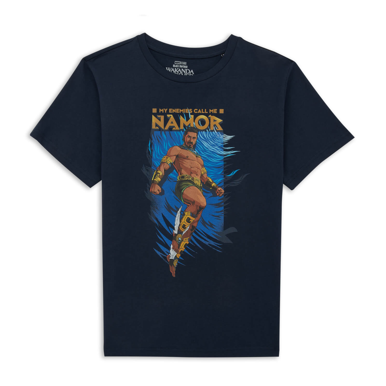 Wakanda Forever Namor Men's T-Shirt - Navy - XXL - Navy