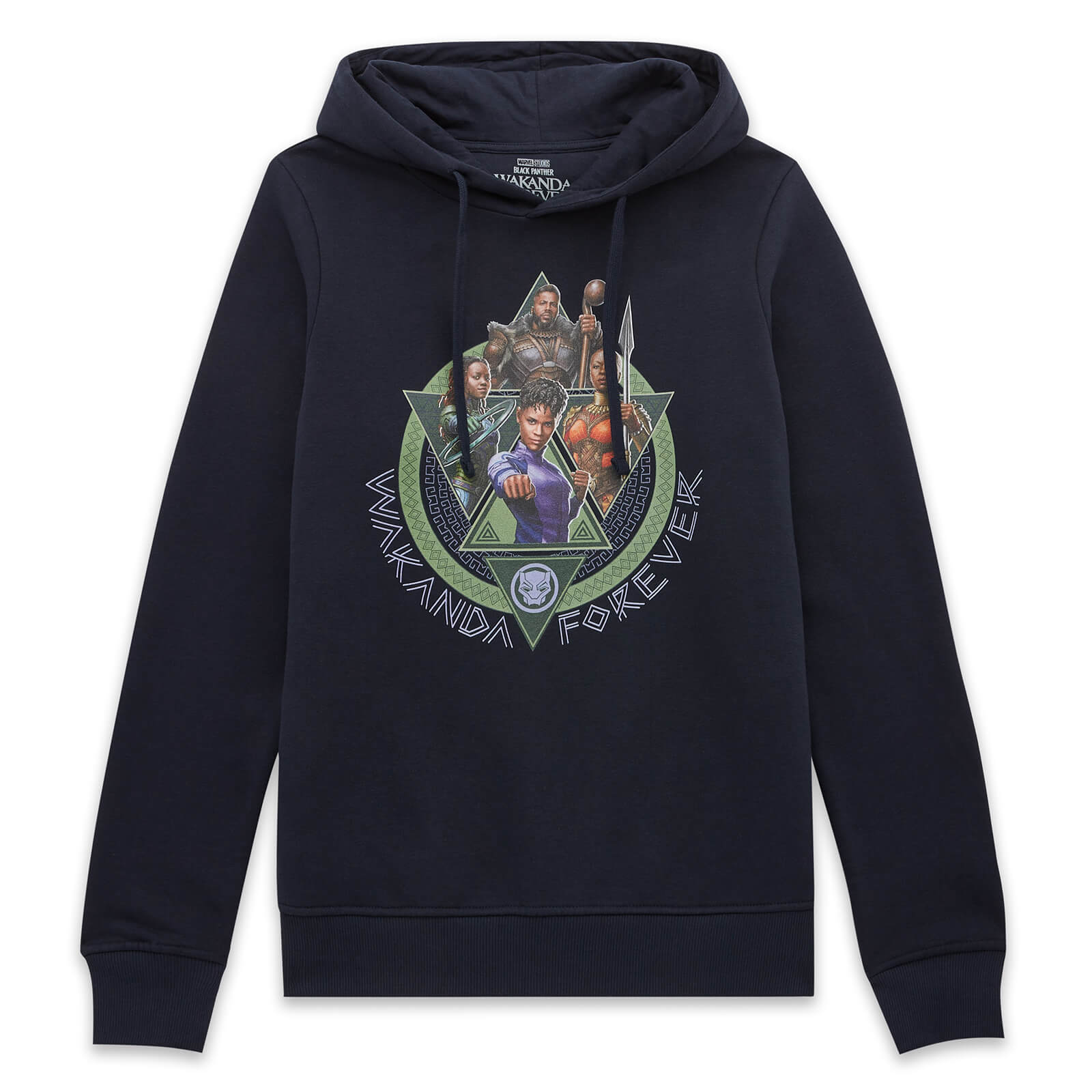 

Wakanda Forever Characters Composition Hoodie - Navy - S - Blu Navy