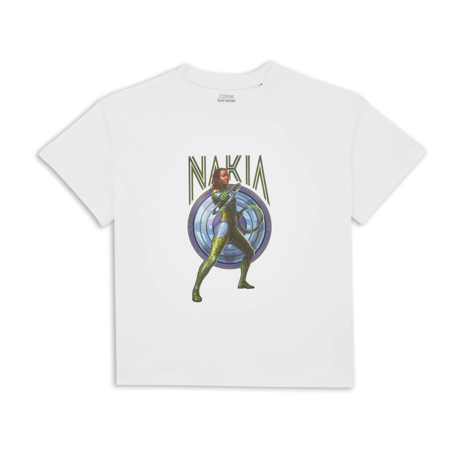 Wakanda Forever Nakia Women's Cropped T-Shirt - White - L - Bianco