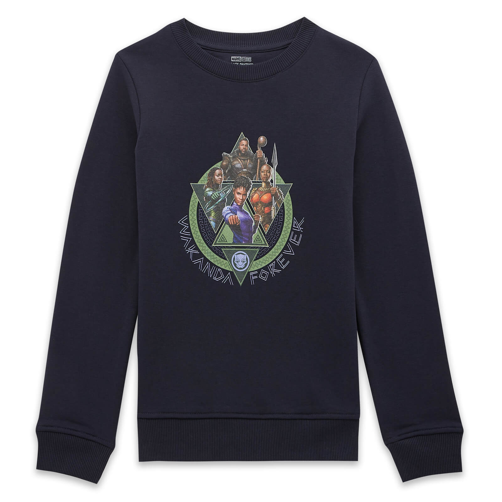 

Wakanda Forever Characters Composition Kids' Sweatshirt - Navy - 7-8 Anni - Blu Navy