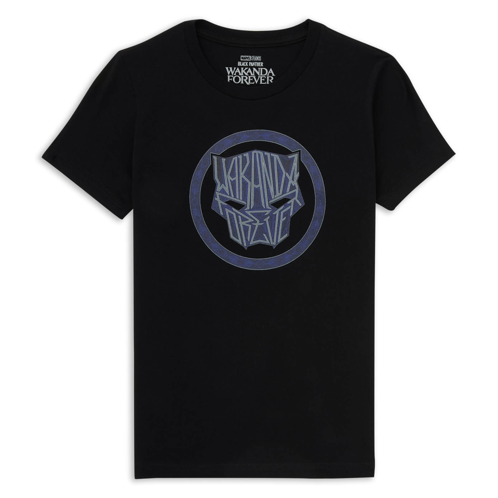 Wakanda Forever Emblem Kids' T-Shirt - Black - 7-8 Years - Black