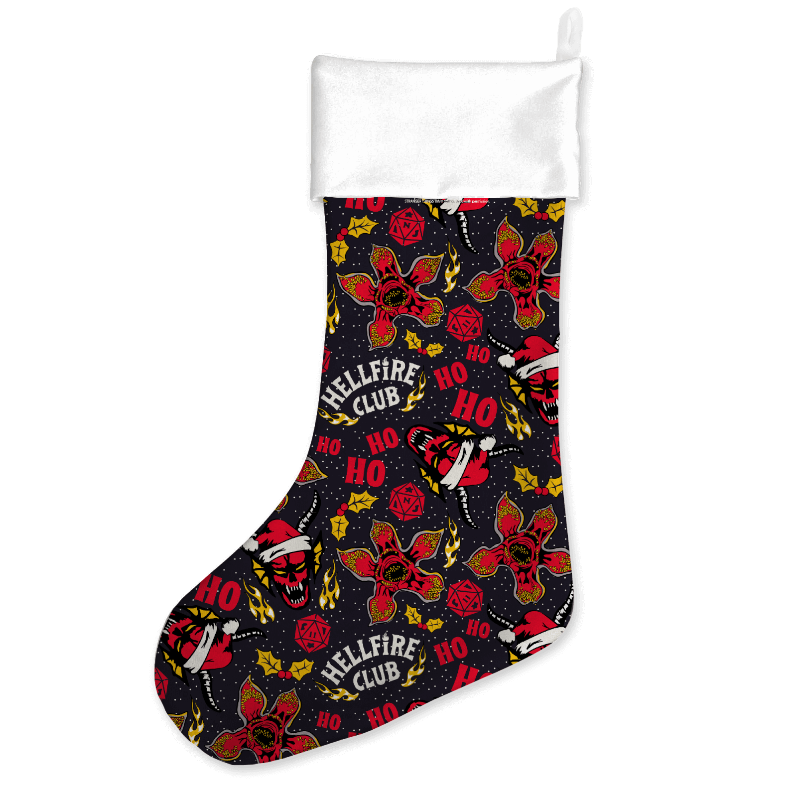 

Stranger Things Hellfire Club Ho Ho Ho Christmas Stocking