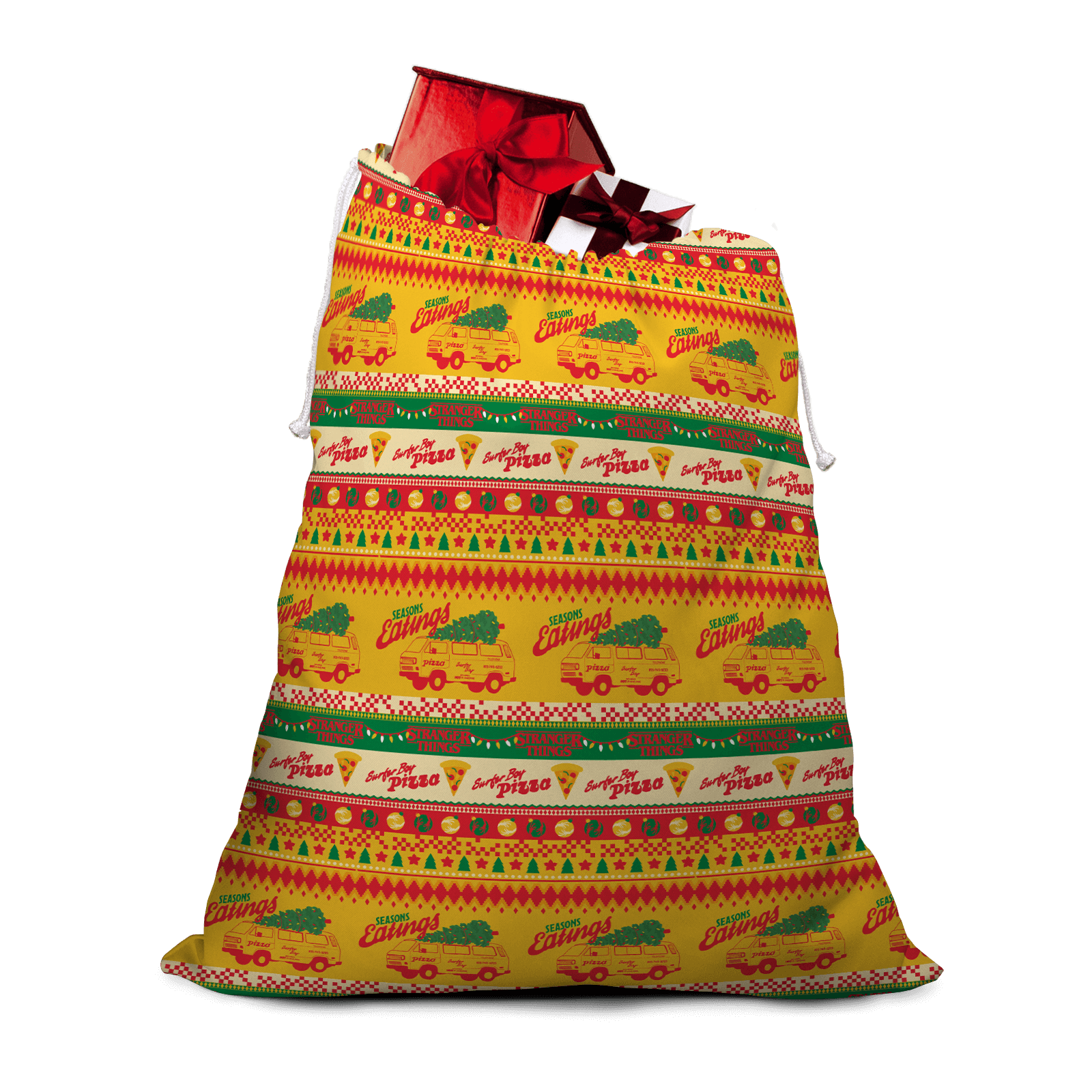 

Stranger Things Season's Eatings Christmas Santa Sack
