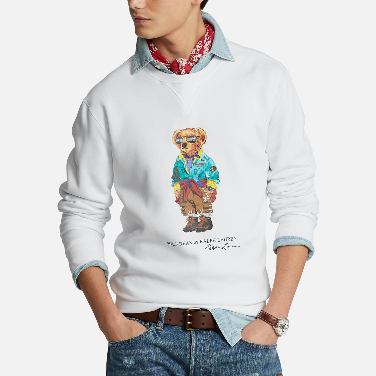 Polo Ralph Lauren Men's Bear Sweatshirt - Coastal Beige - L