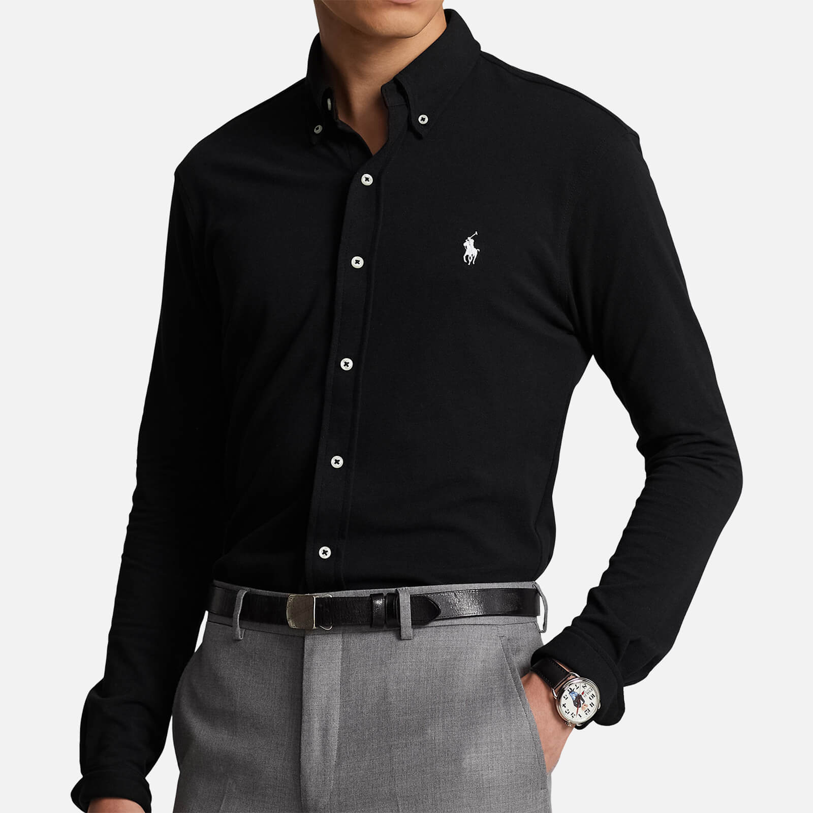 Polo Ralph Lauren Logo-Embroidered Cotton-Pique Shirt