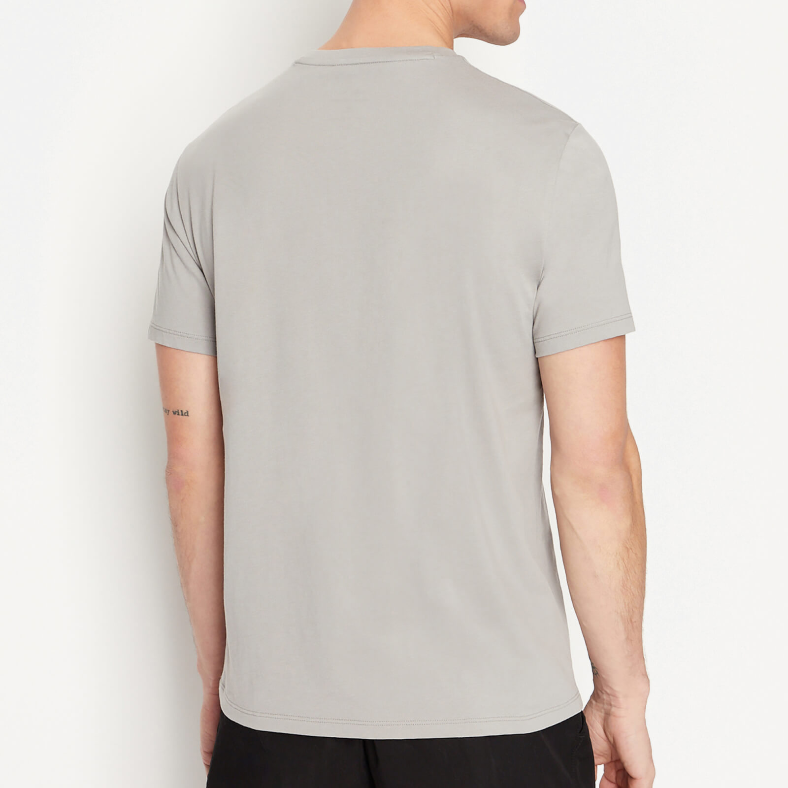 armani exchange printed cotton-jersey t-shirt - s