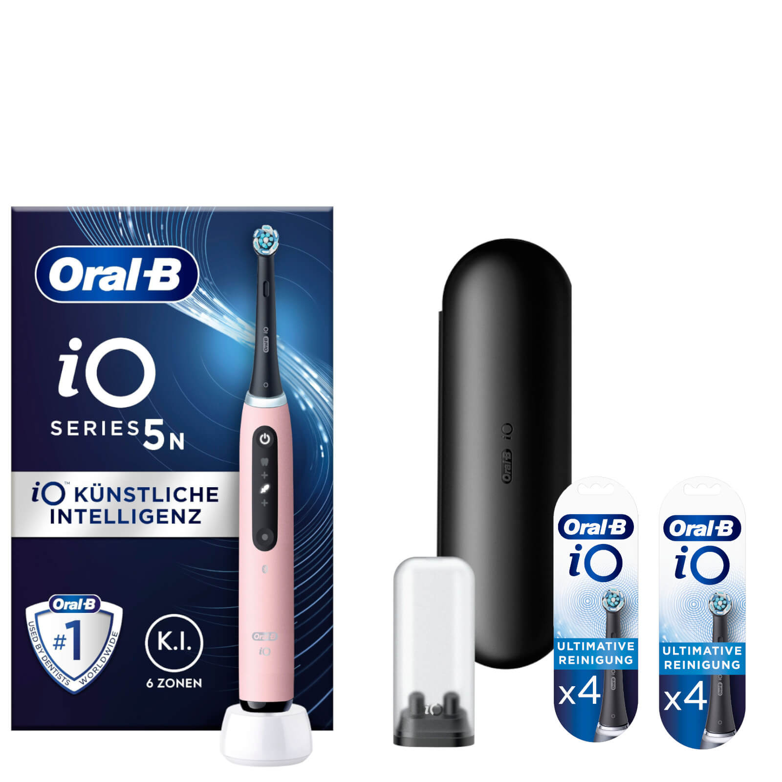 Oral B  Elektrische Zahnbürste iO 5, 1 St. Aufsteckbürsten, 5 Putzmodi