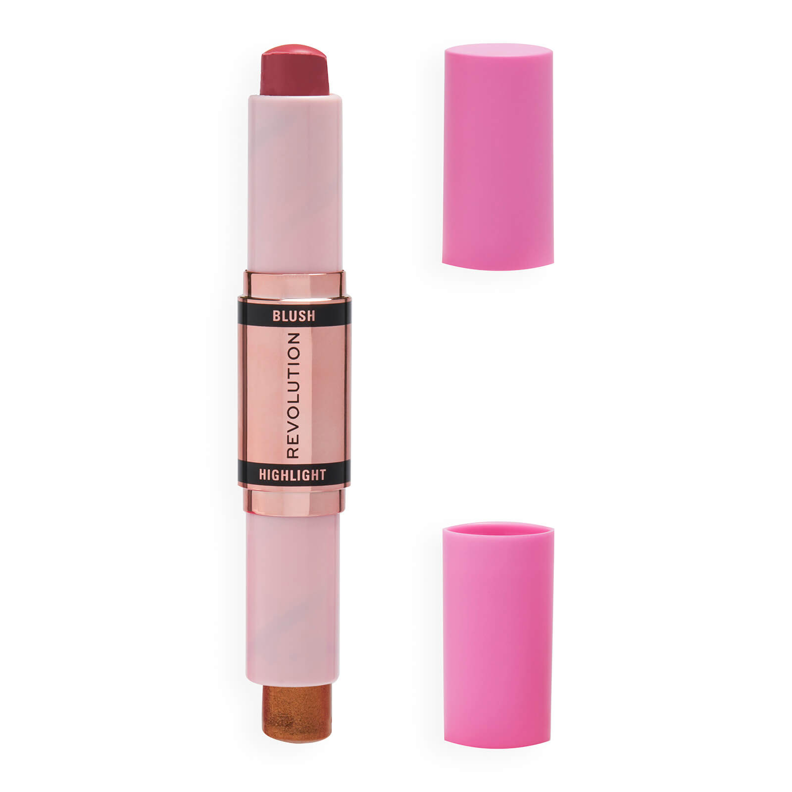 Revolution Blush & Highlight Stick - Flushing Pink