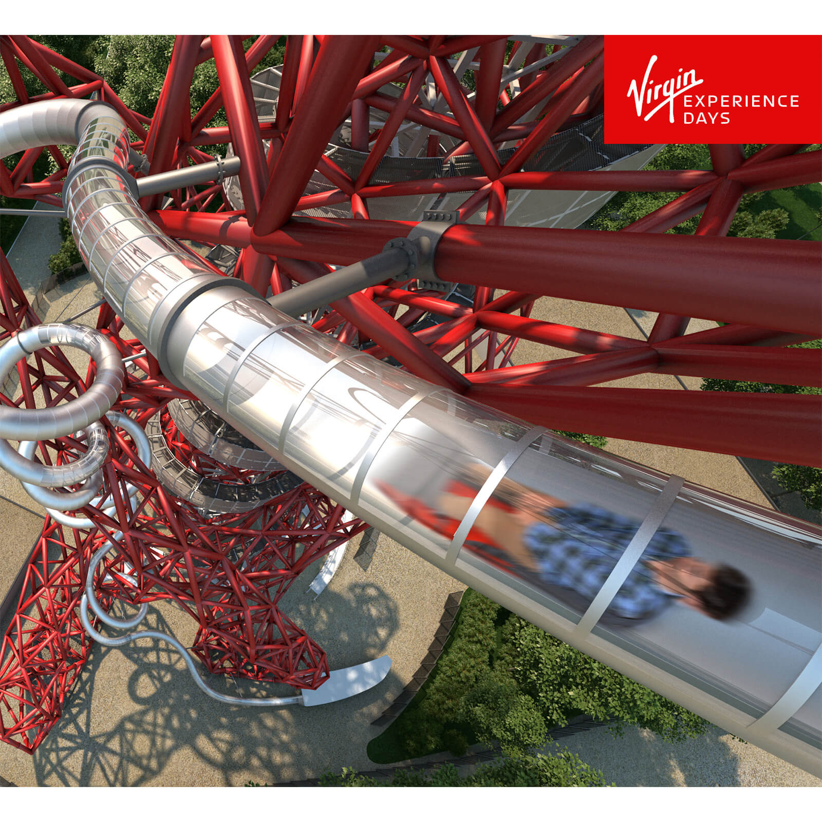The Slide At The Arcelormittal Orbit For Two With A Bottle Of Prosecco