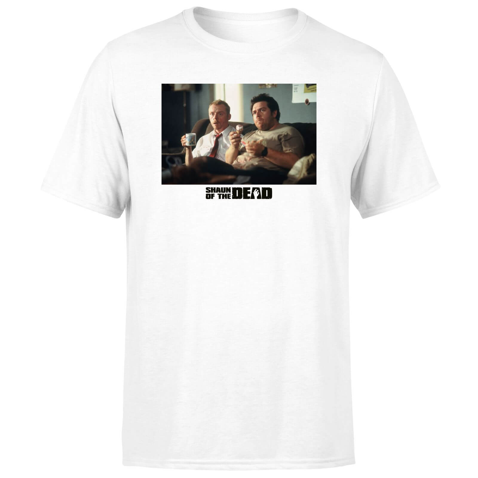 

Shaun of the Dead Crisis Worsens Unisex T-Shirt - White - L - Bianco