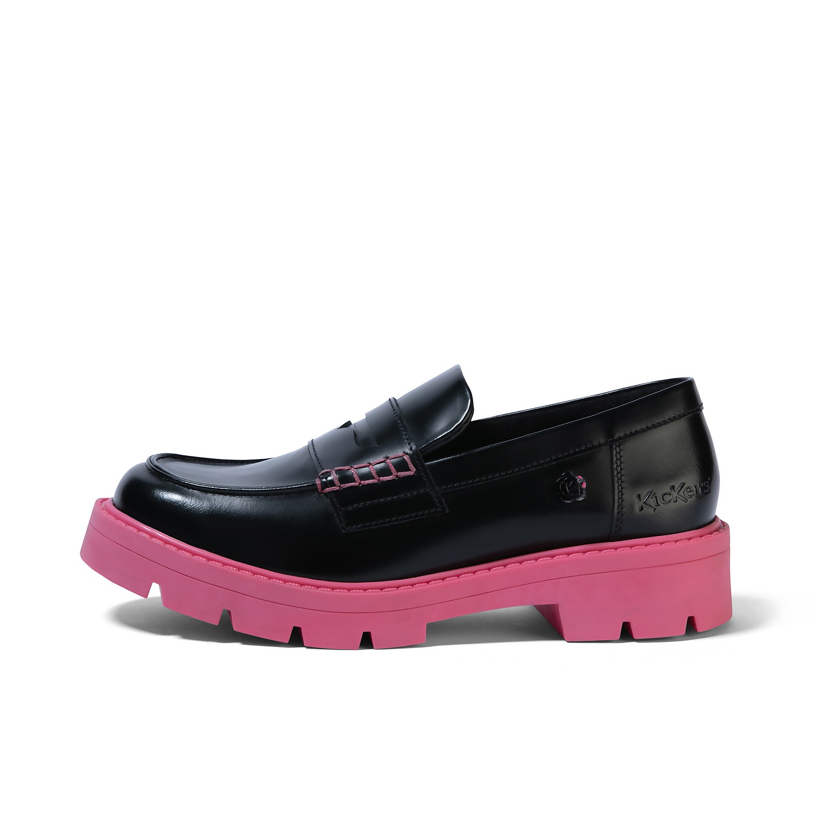 Womens Kori Loafer Leather Black/Pink