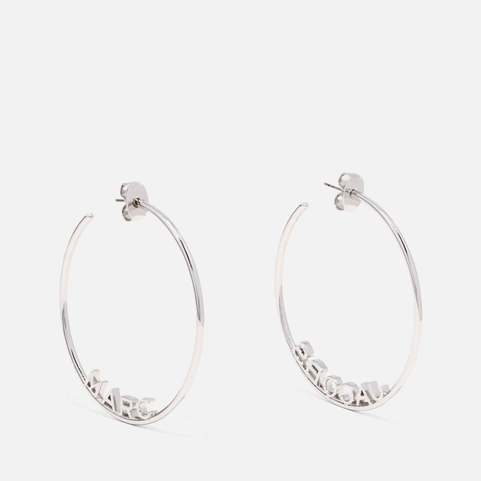 Marc Jacobs Women's Oversized Metal Hoops - Silver - One Size
