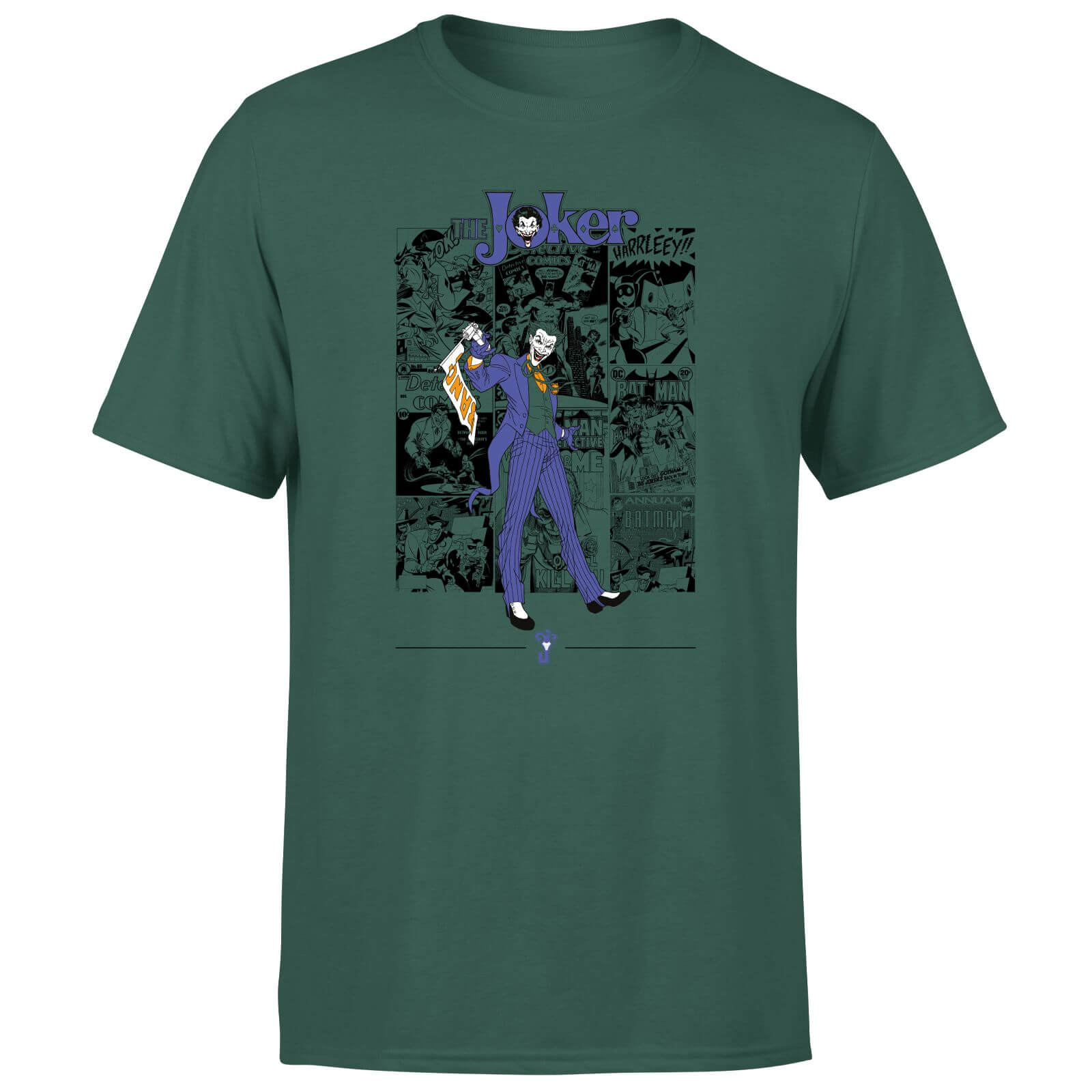 The Joker Comic Composition T-Shirt - Green - XS - Green